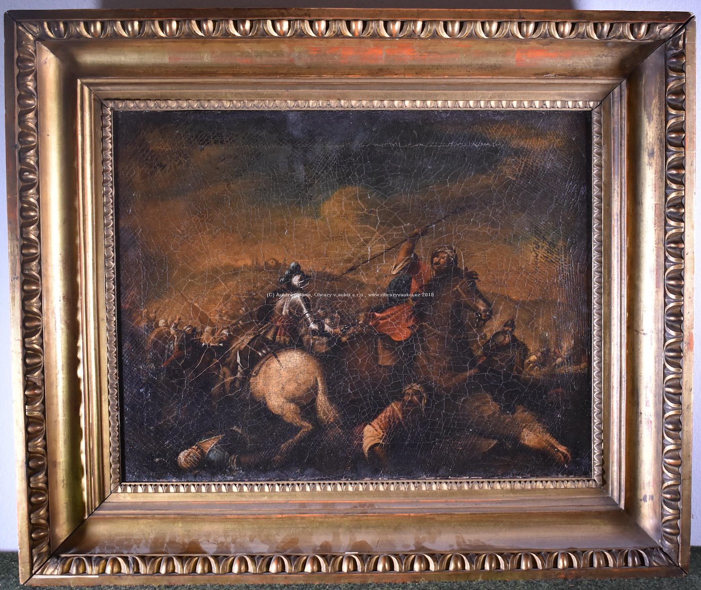 středoevropský malíř 17.století - Bitva s turky
