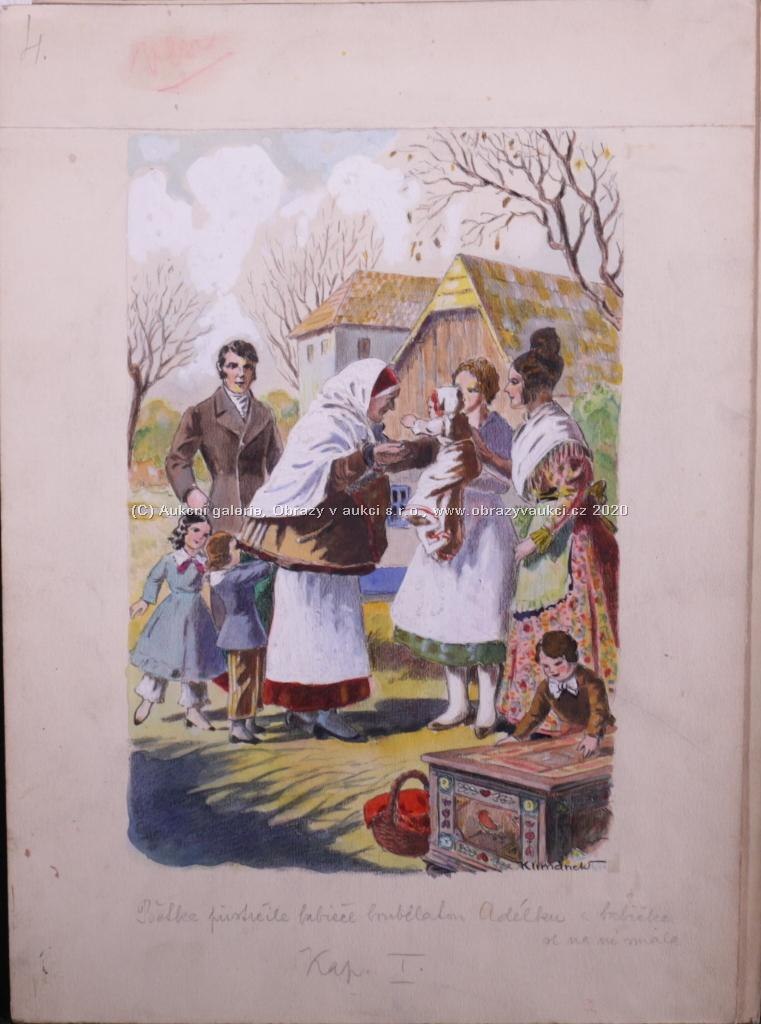 Václav Klimánek - Ilustrace ke knize Babička