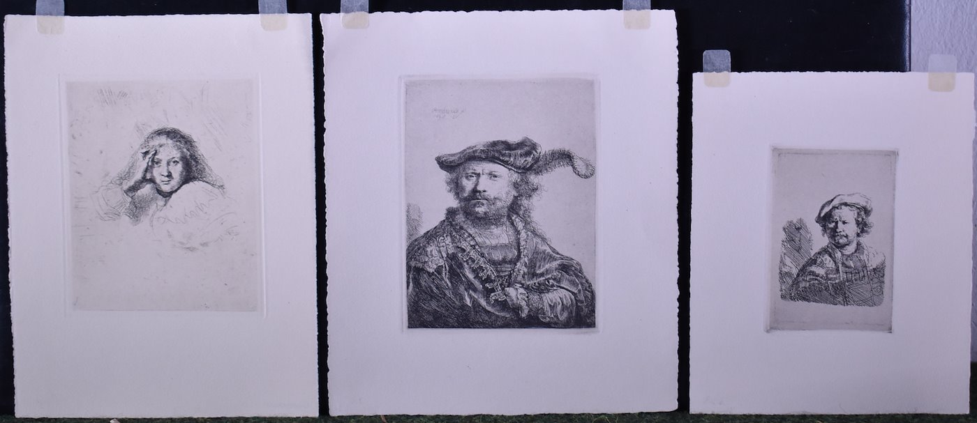 Rembrandt van Rijn - Soubor 3 podobizen