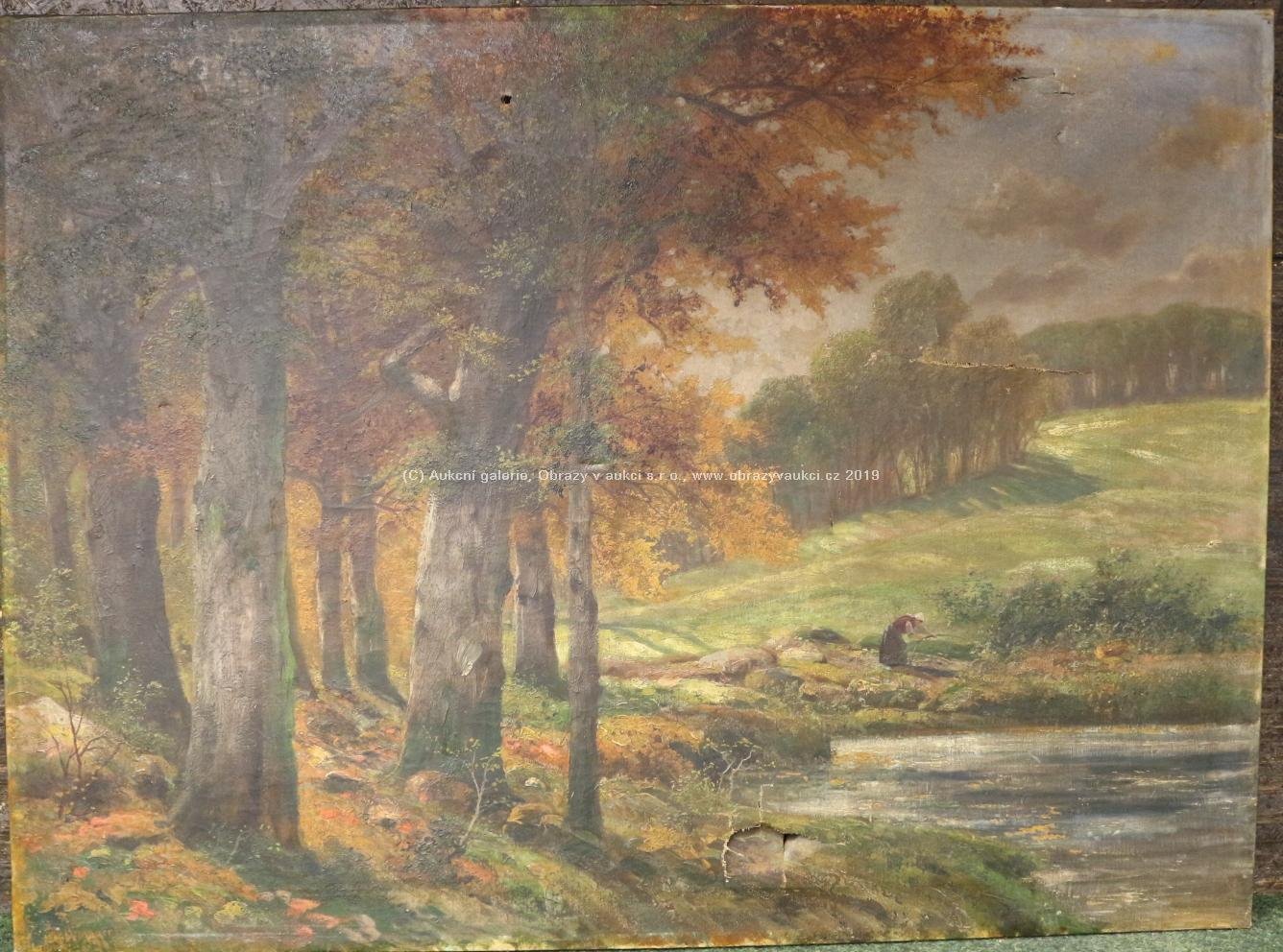 Alois Arnegger - Na hrázi rybníka