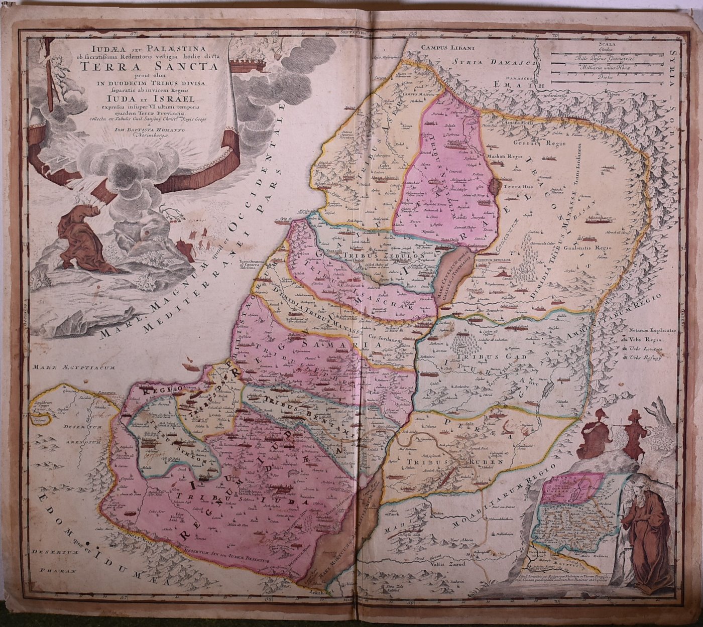 Johann Baptista Homann - Mapa Terra Sancta