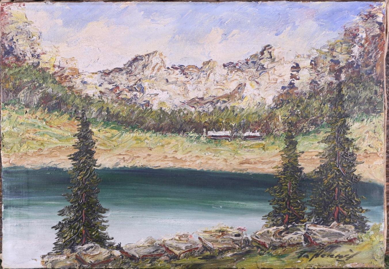 František Horký - U jezera v horách