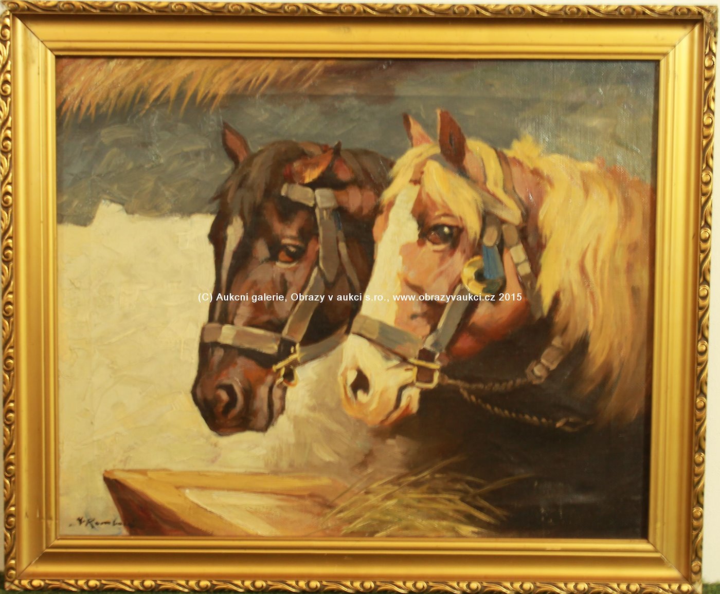 J. Rombald - Dva koně