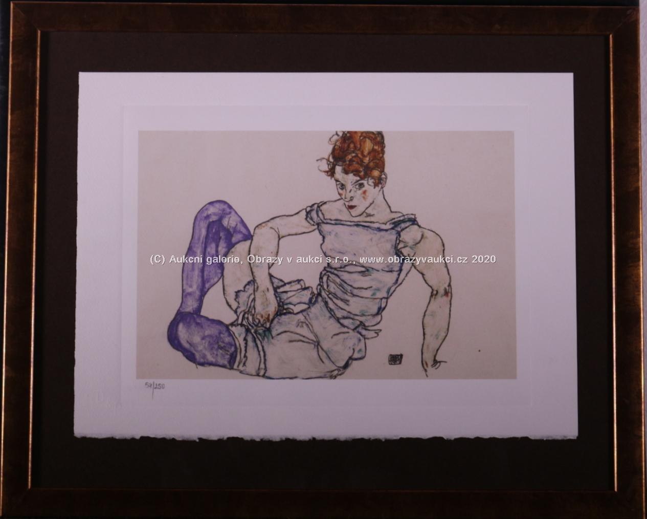 Egon Schiele - Sitzende Frau 