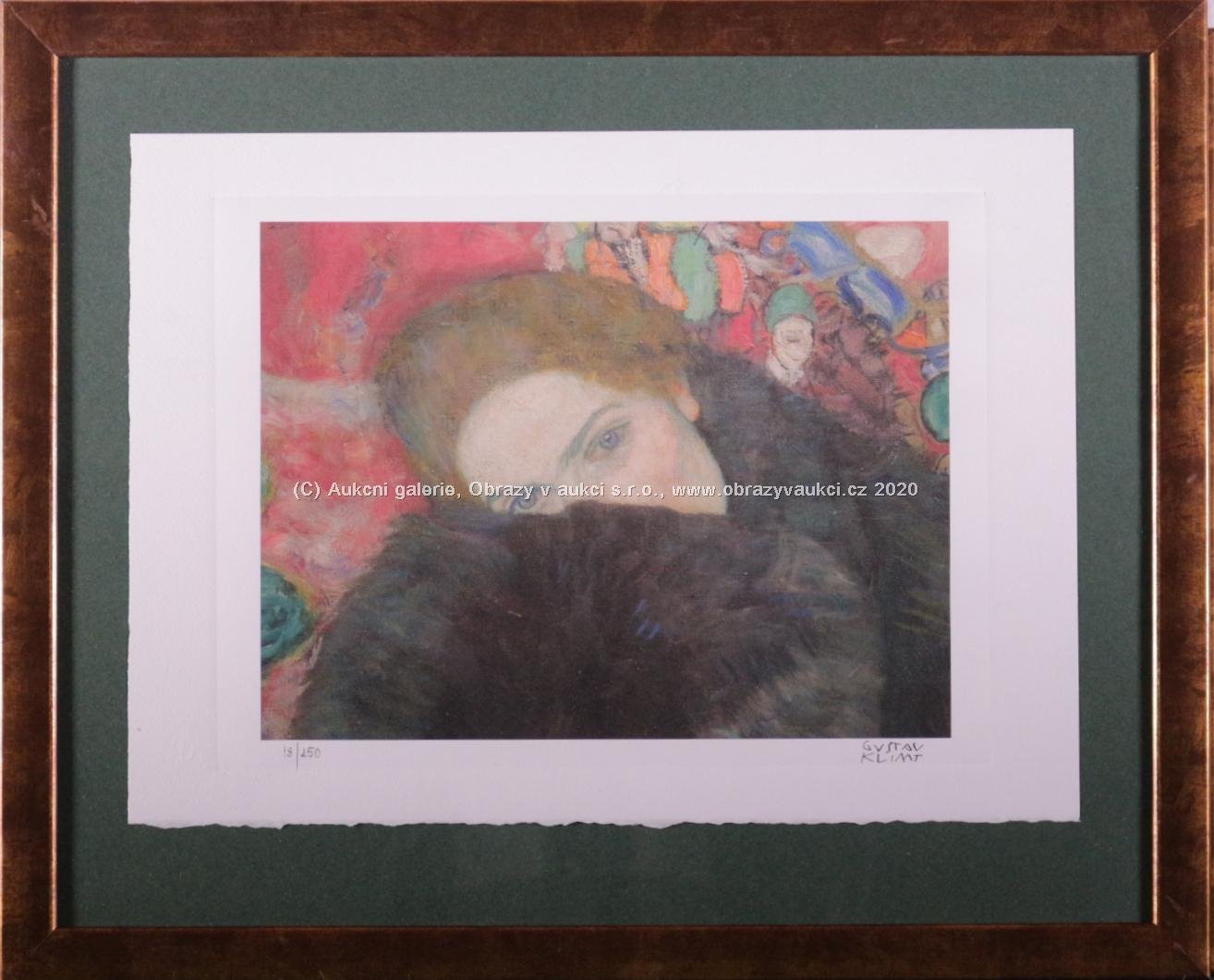 Gustav Klimt - Dame mit Muff