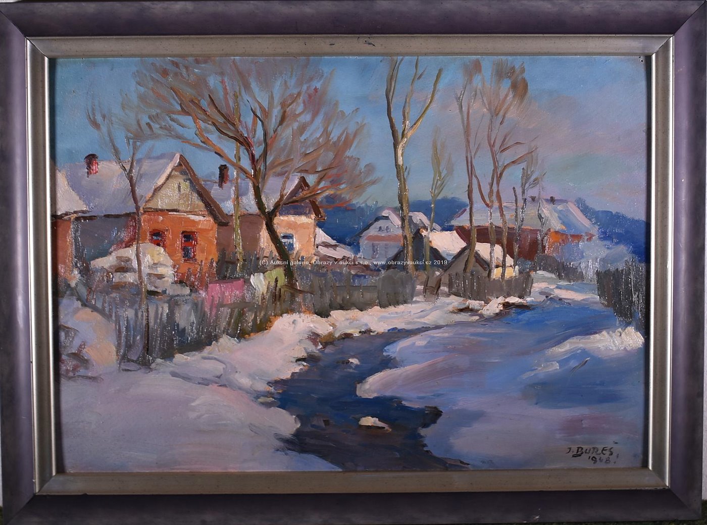 Josef Bureš - Vesnice v zimě