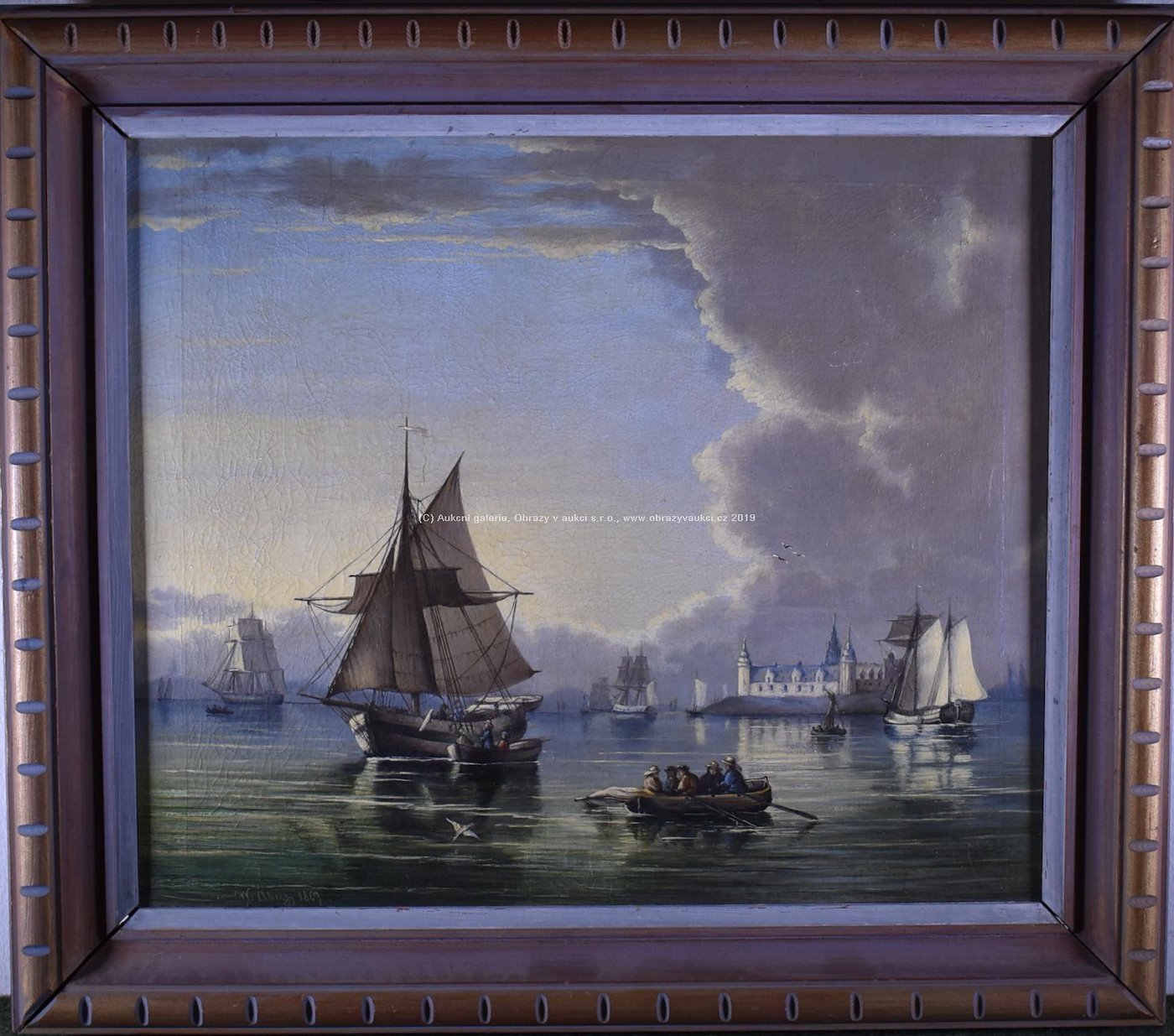 W. Aberg - Lodě v přístavu