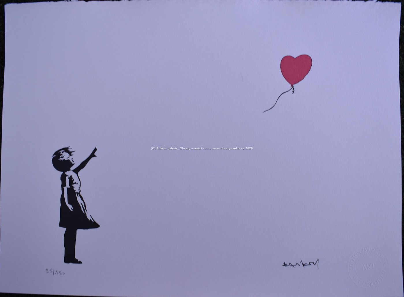 Banksy - Děvčátko s balónkem