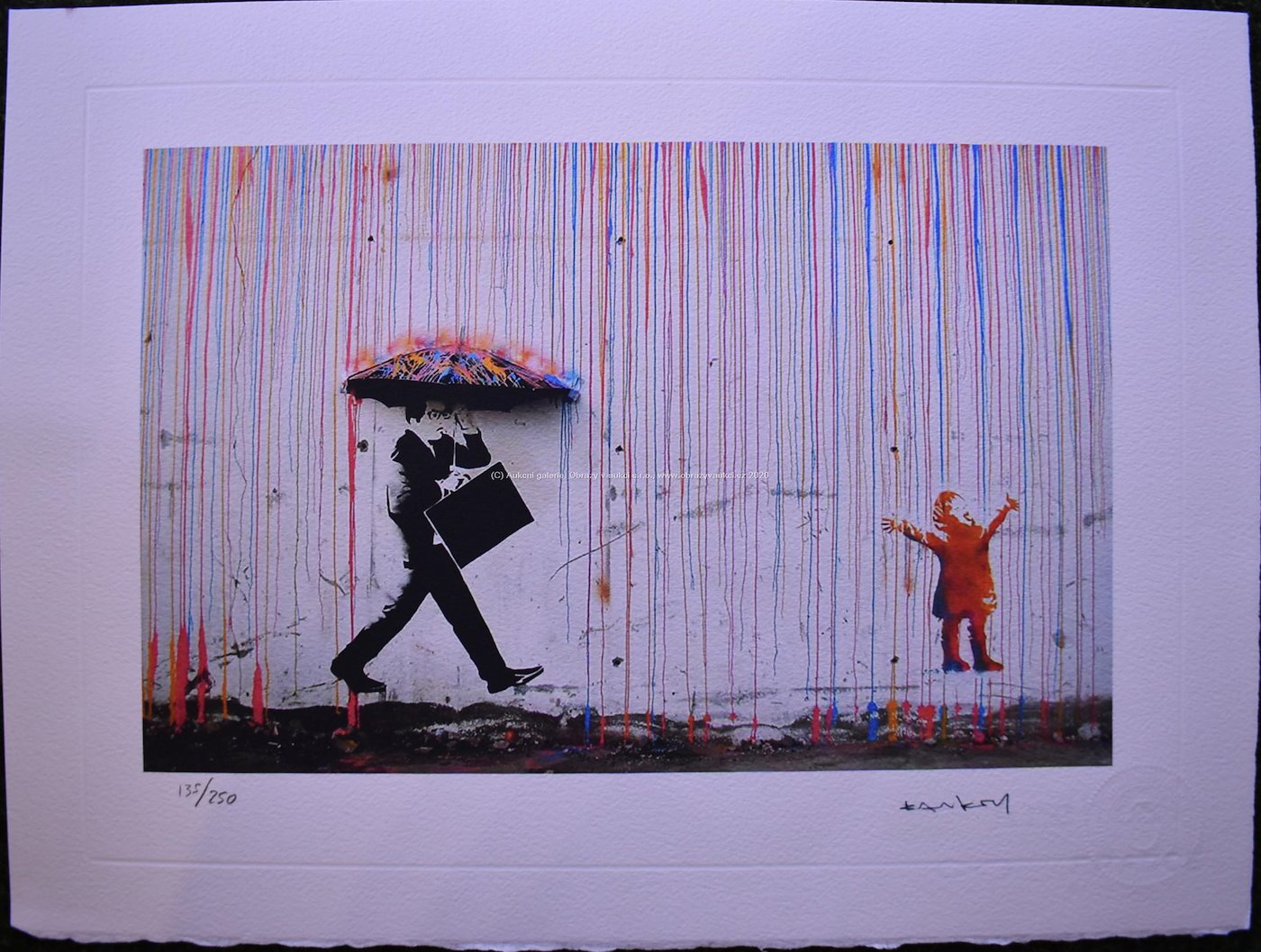 Banksy - Rainbow rain