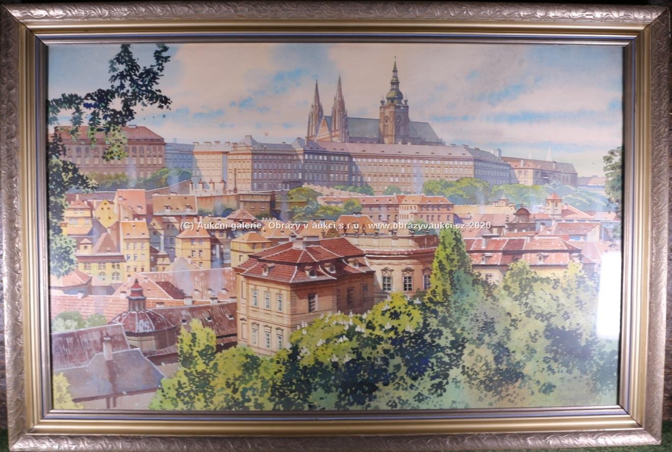 Karel Šulc - Pohled na Pražský hrad