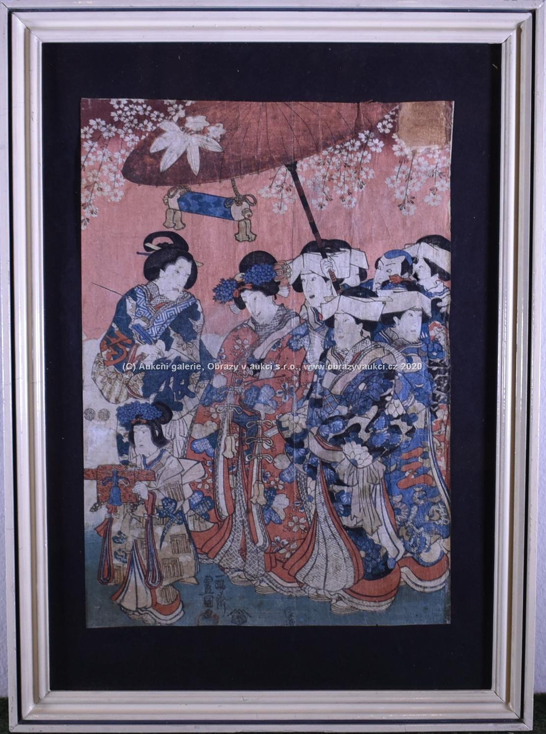 Kunisada - Svatební průvod