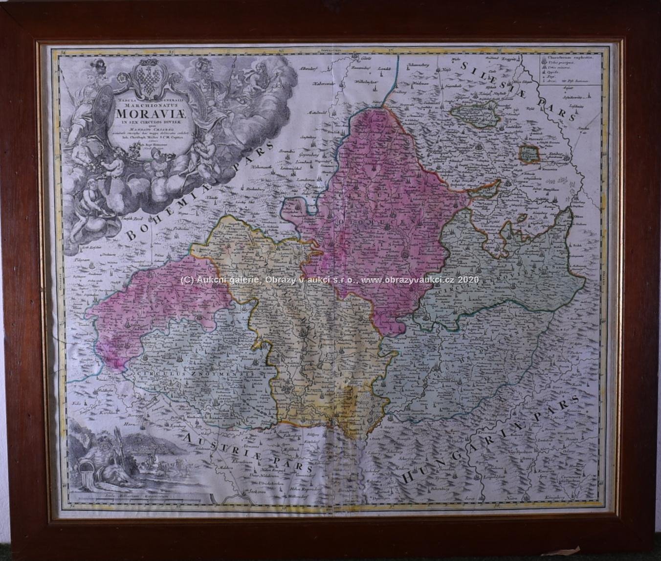 Johann Baptista Homann - Mapa Moravy
