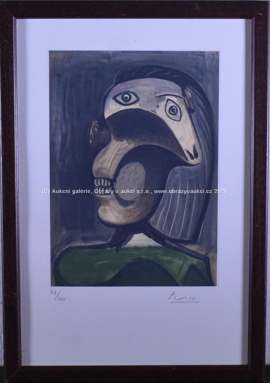 Pablo Picasso - Kubistická hlava