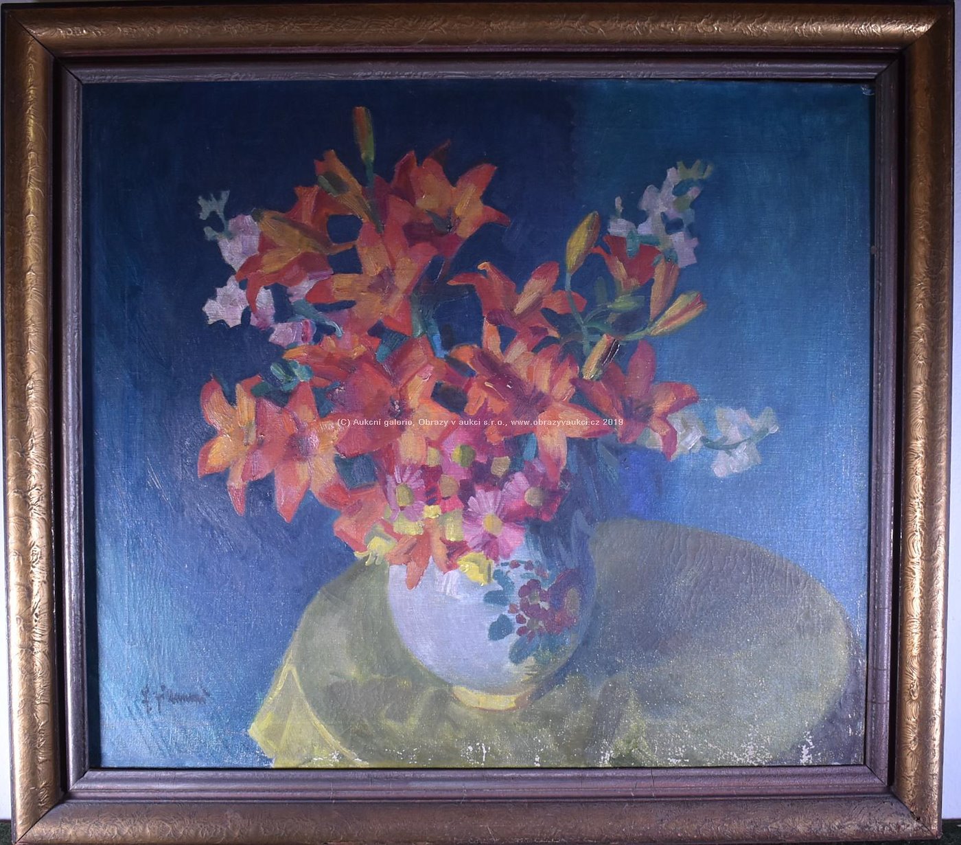 František Zikmund - Květiny v malovaném džbánku