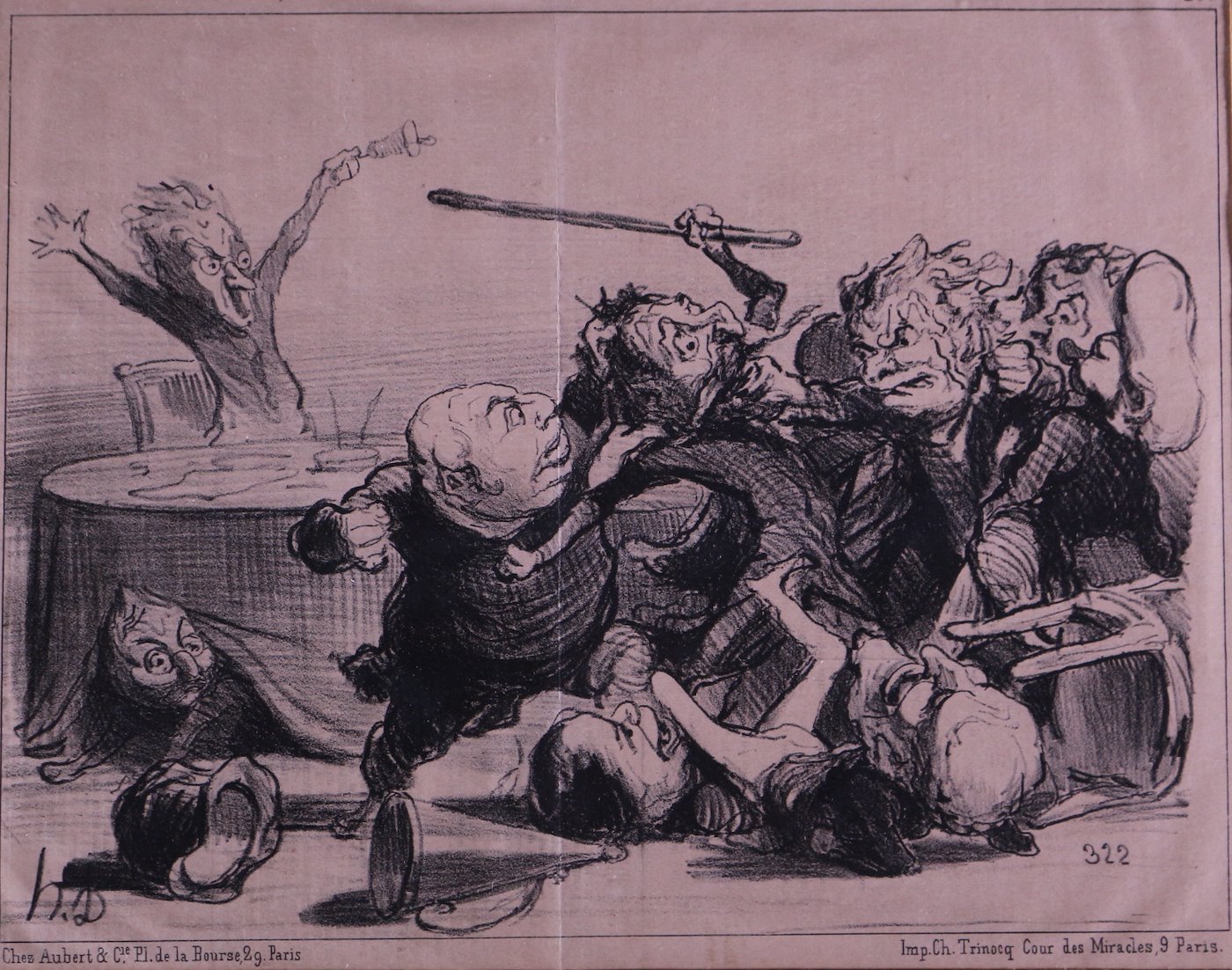 Honoré Daumier - Šarvátka