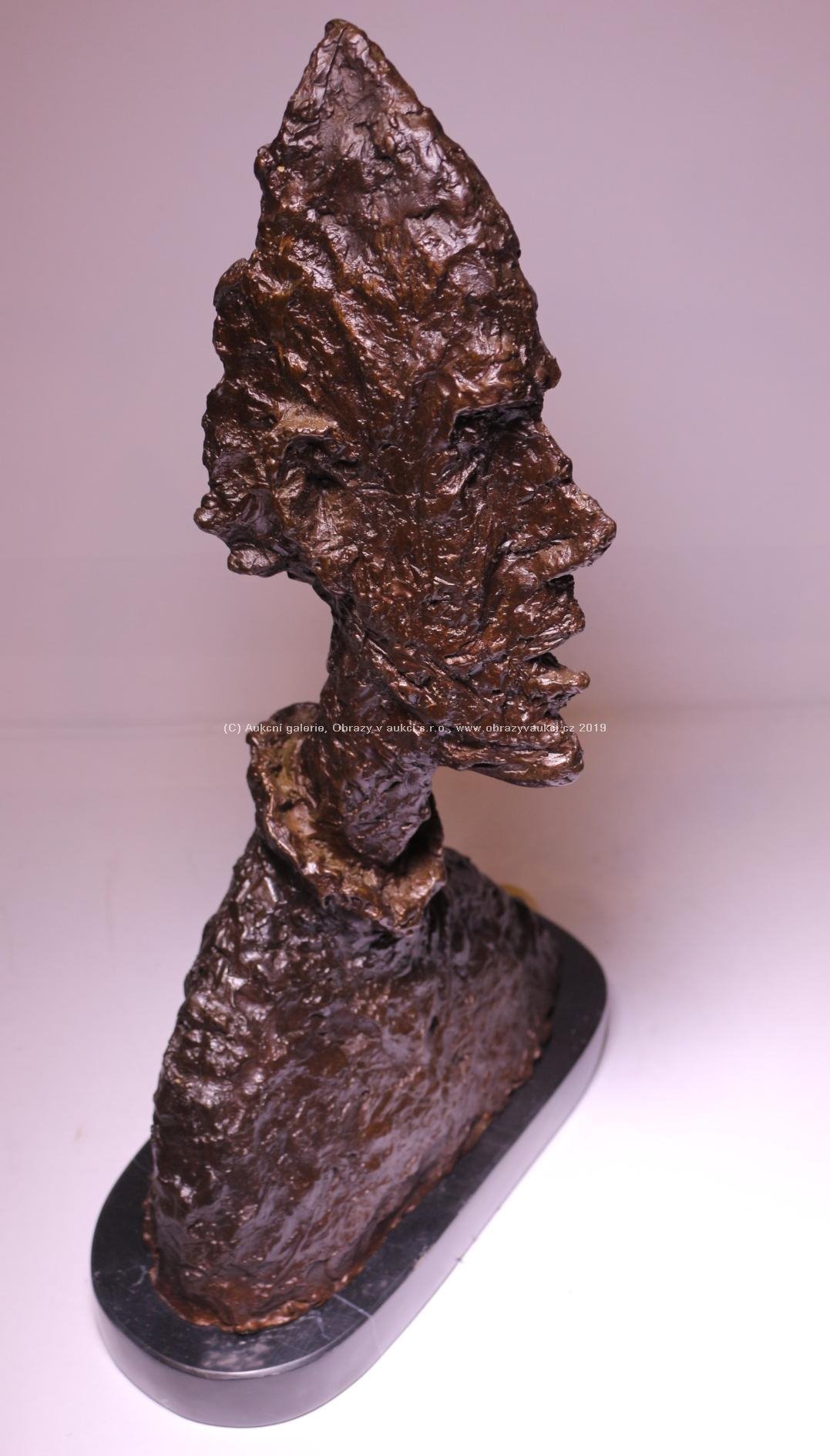 Alberto Giacometti - Hlava muže