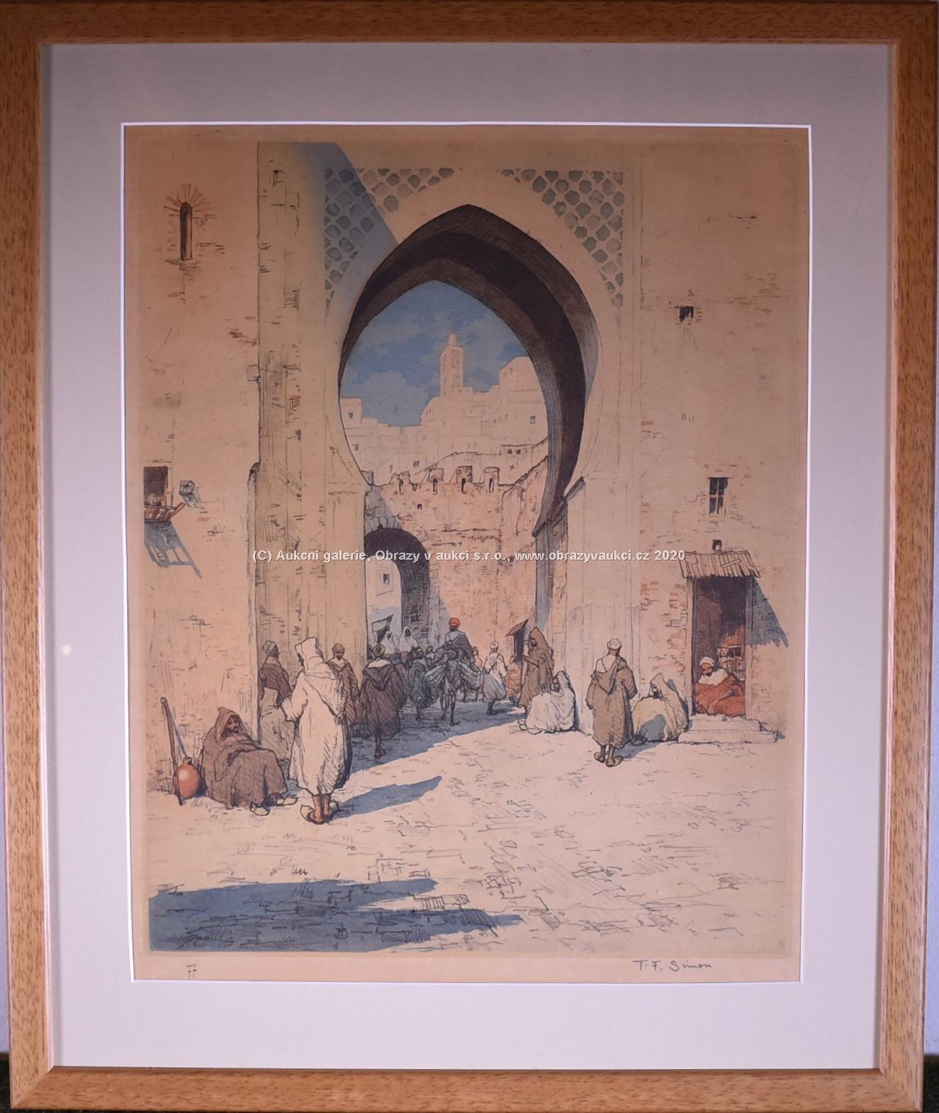 T. F. Šimon - Brána v arabské čtvrti v Tangeru