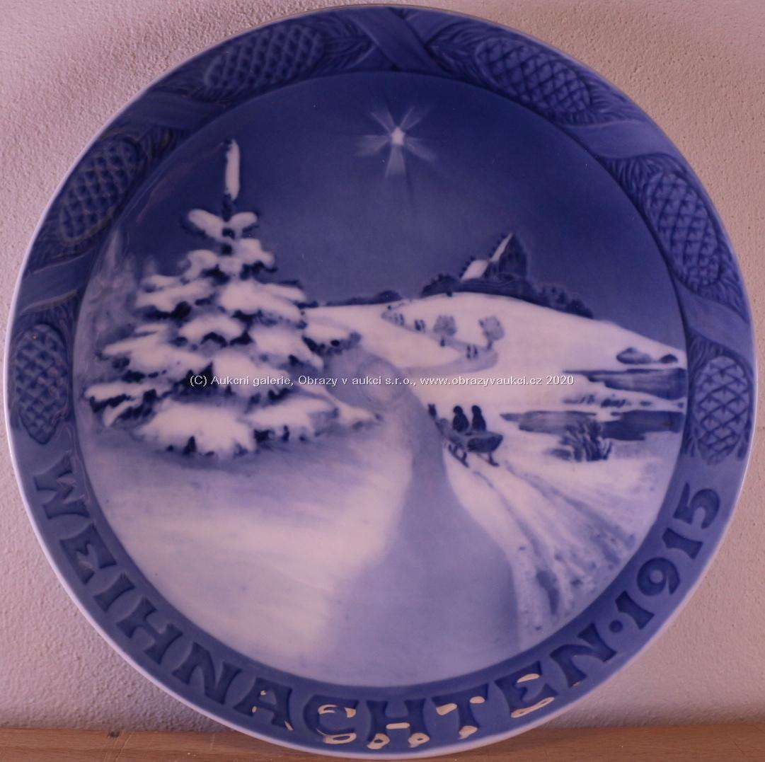Královská Kodaň - Vánoční talíř "Vánoce 1915"