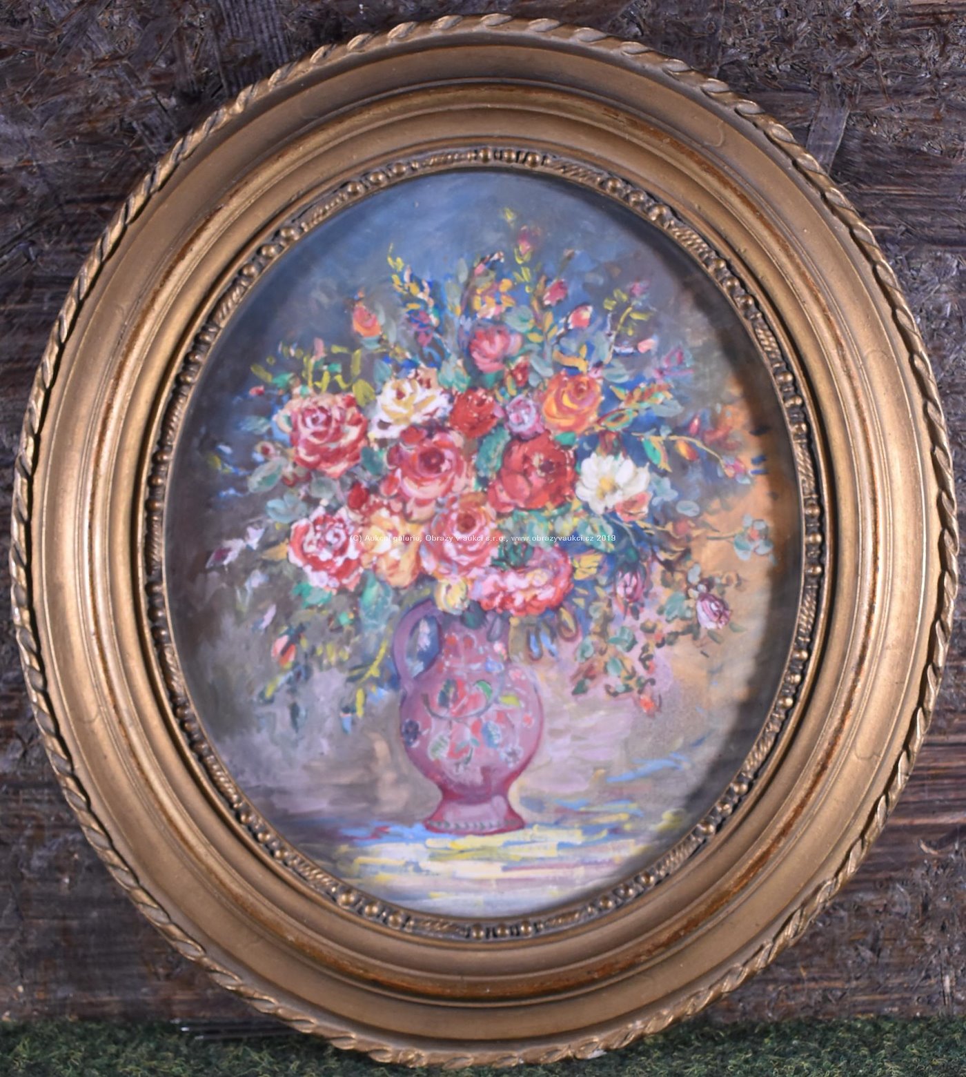 Karel Chaloupka - Růže v malovaném džbánku