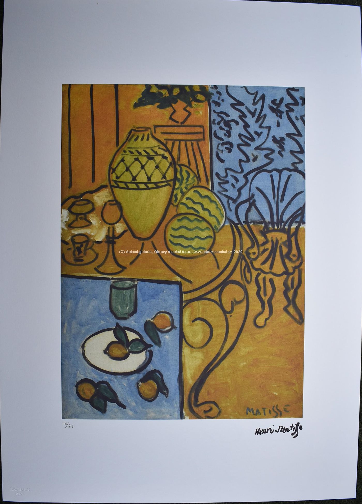 Henri Matisse - Zátiší s citrony