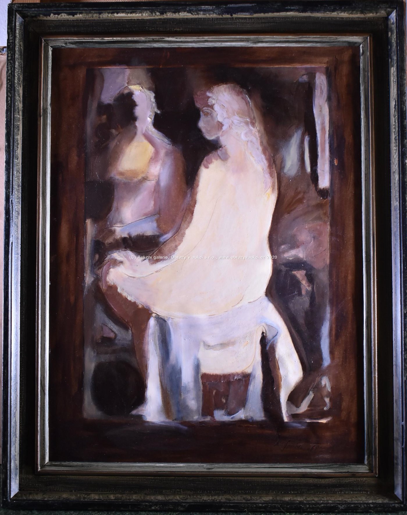 Karel Souček (*1915) - Akt u zrcadla