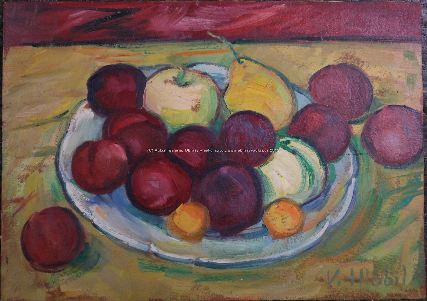 Vilém Hlobil - Tác s ovocem