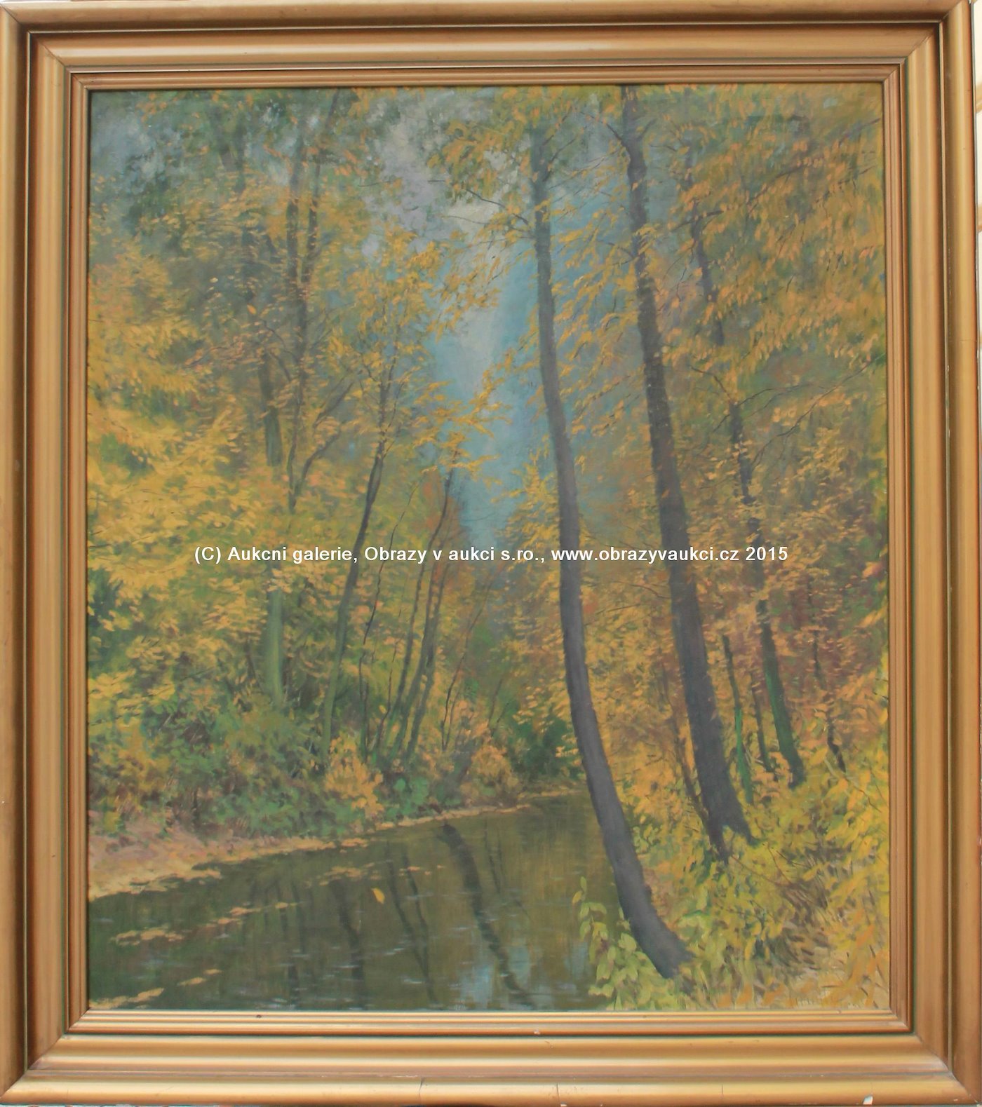 Karel Schadt - Říčka v podzimním lese