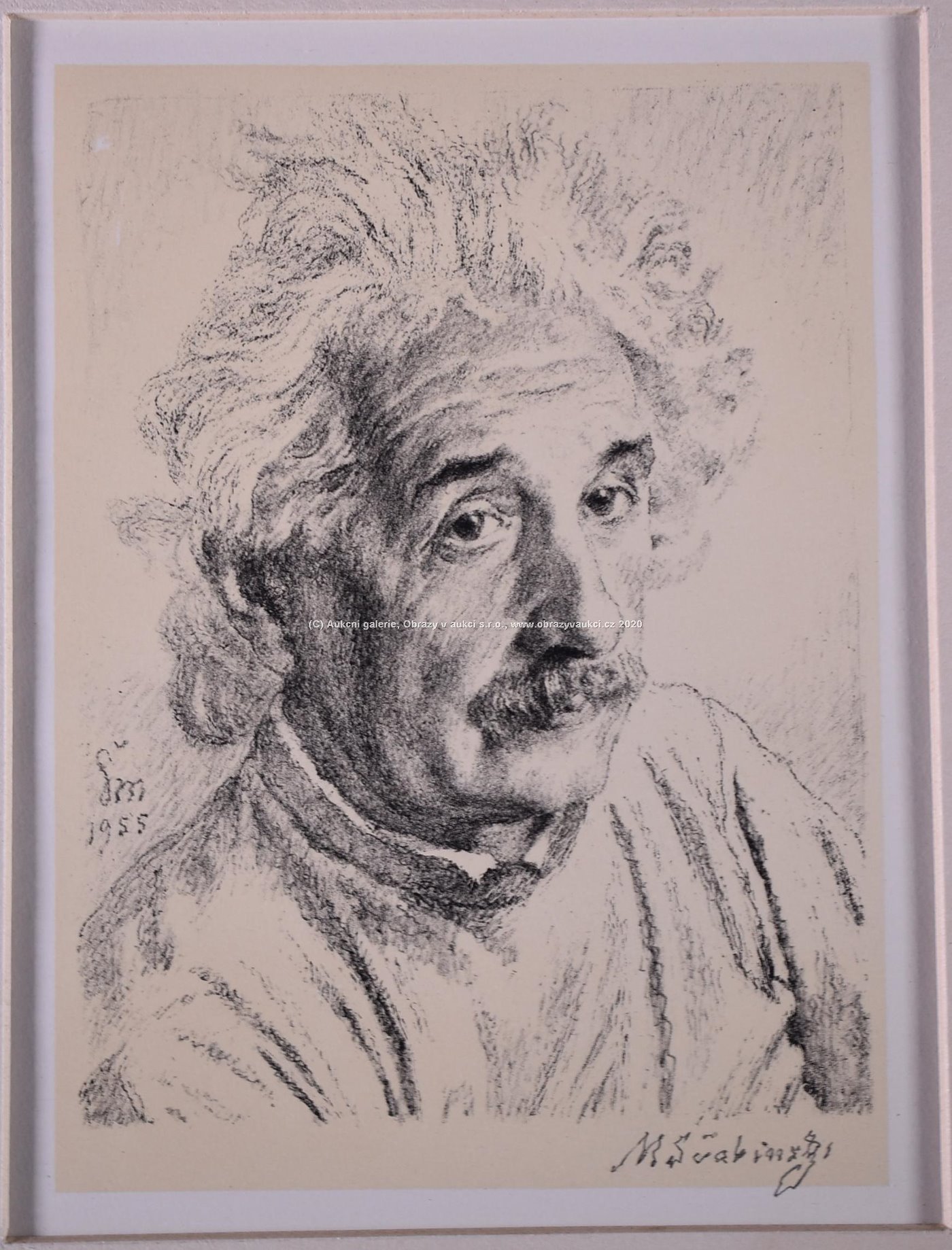 Max Švabinský - Albert Einstein 