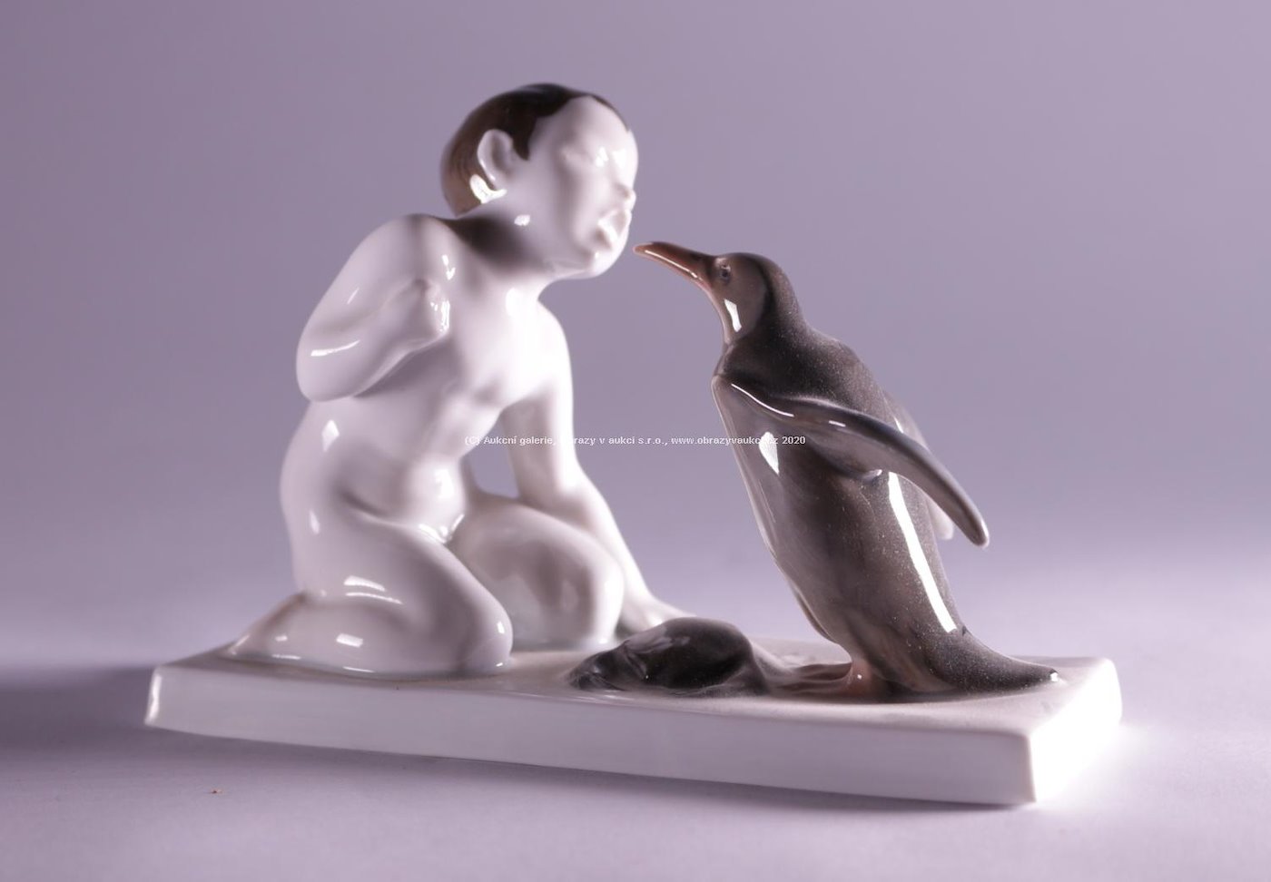 Rosenthal - Chlapec, krab a tučňák