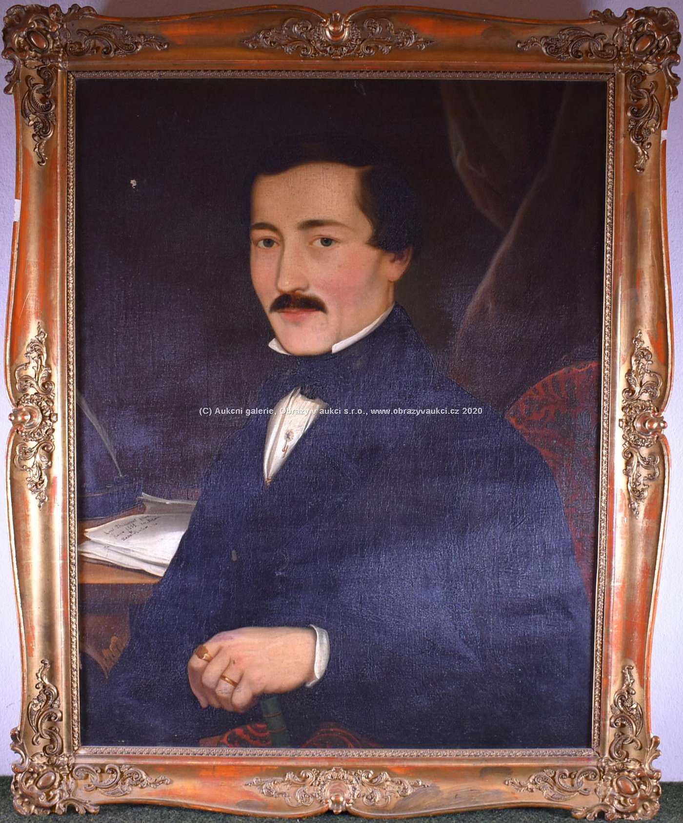 Carl Ludwig Philippot - Portrét muže s knírkem