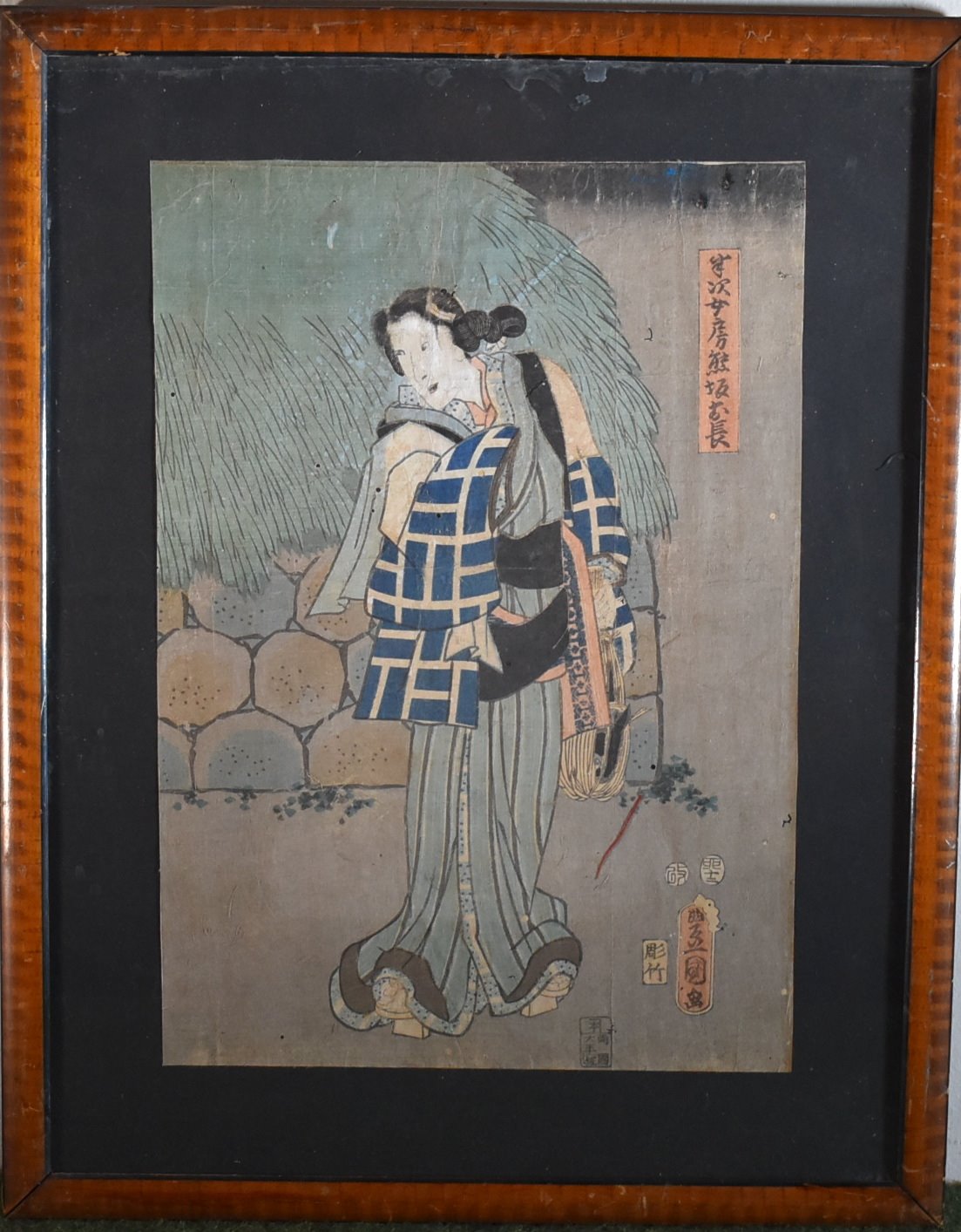 Kunisada - Dáma se saké