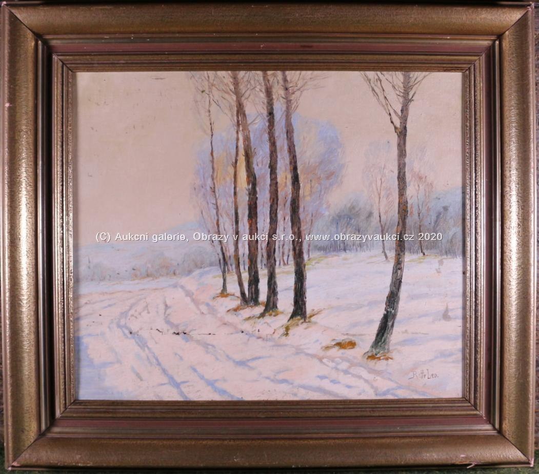 Leonard Rotter - Zasněžená krajina se stromy