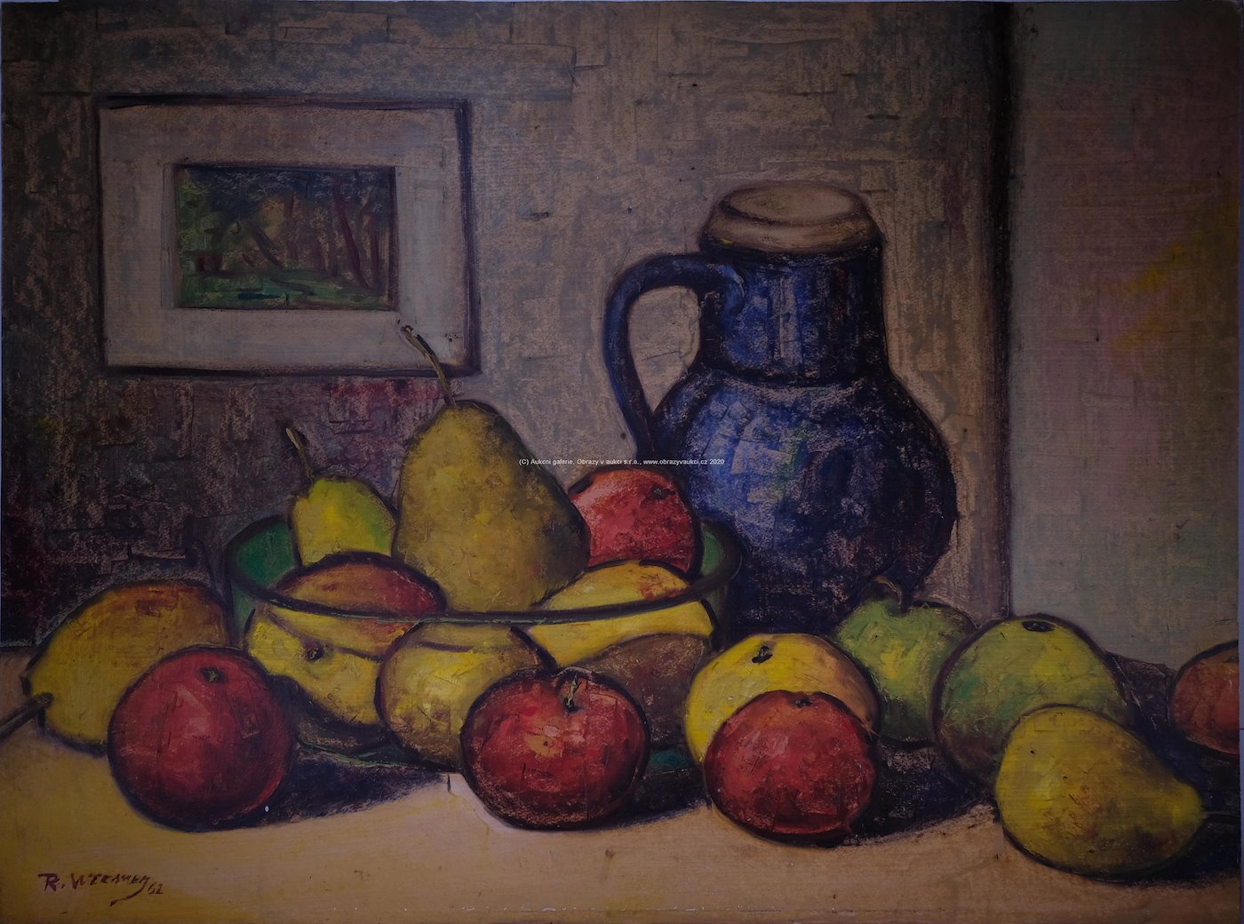 Richard Wiesner - Zátiší s ovocem
