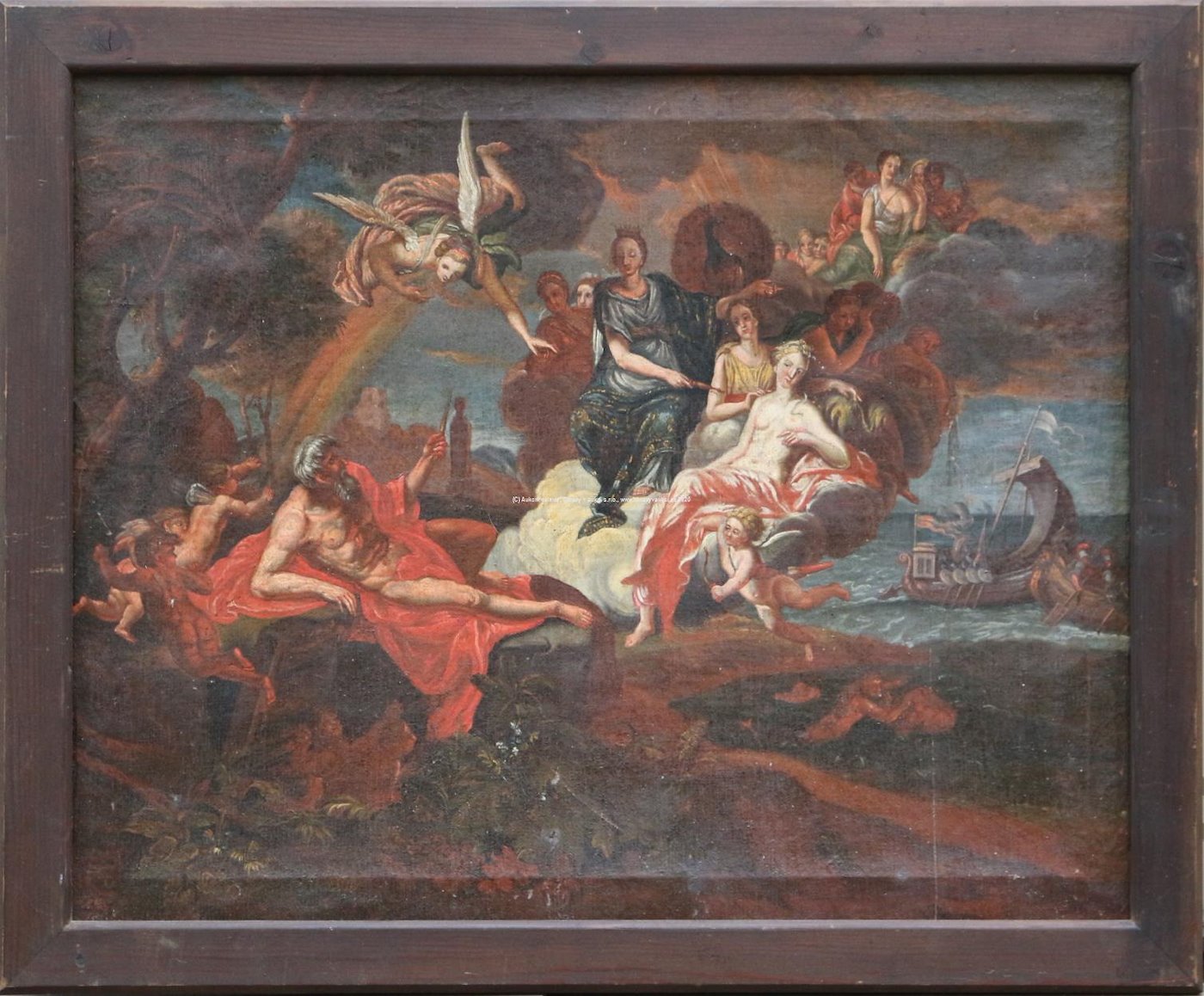 evropský malíř 18. stol. - Antičtí bohové na hoře Olymp
