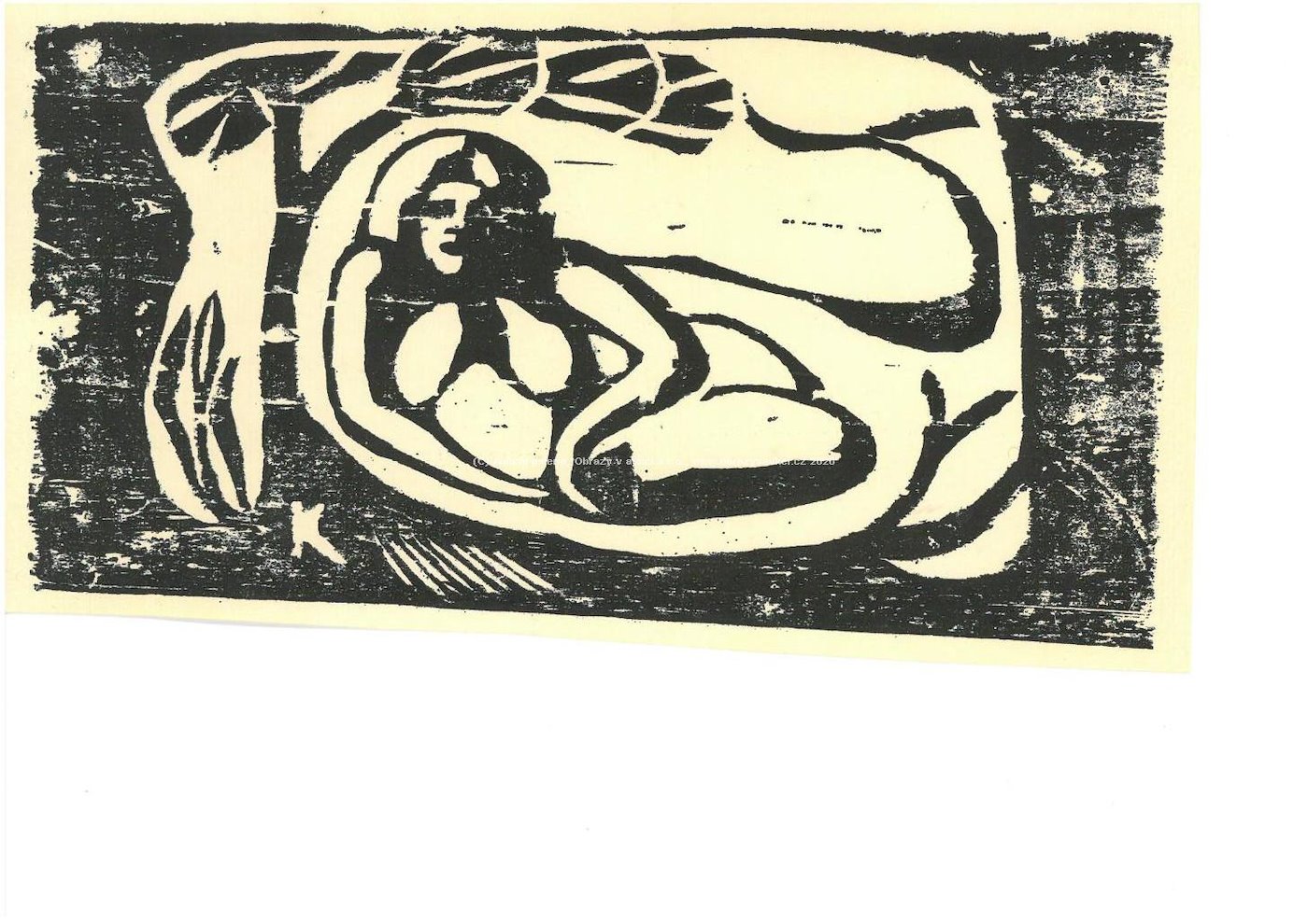 Paul Gauguin - Femme couchée sous un arbre
