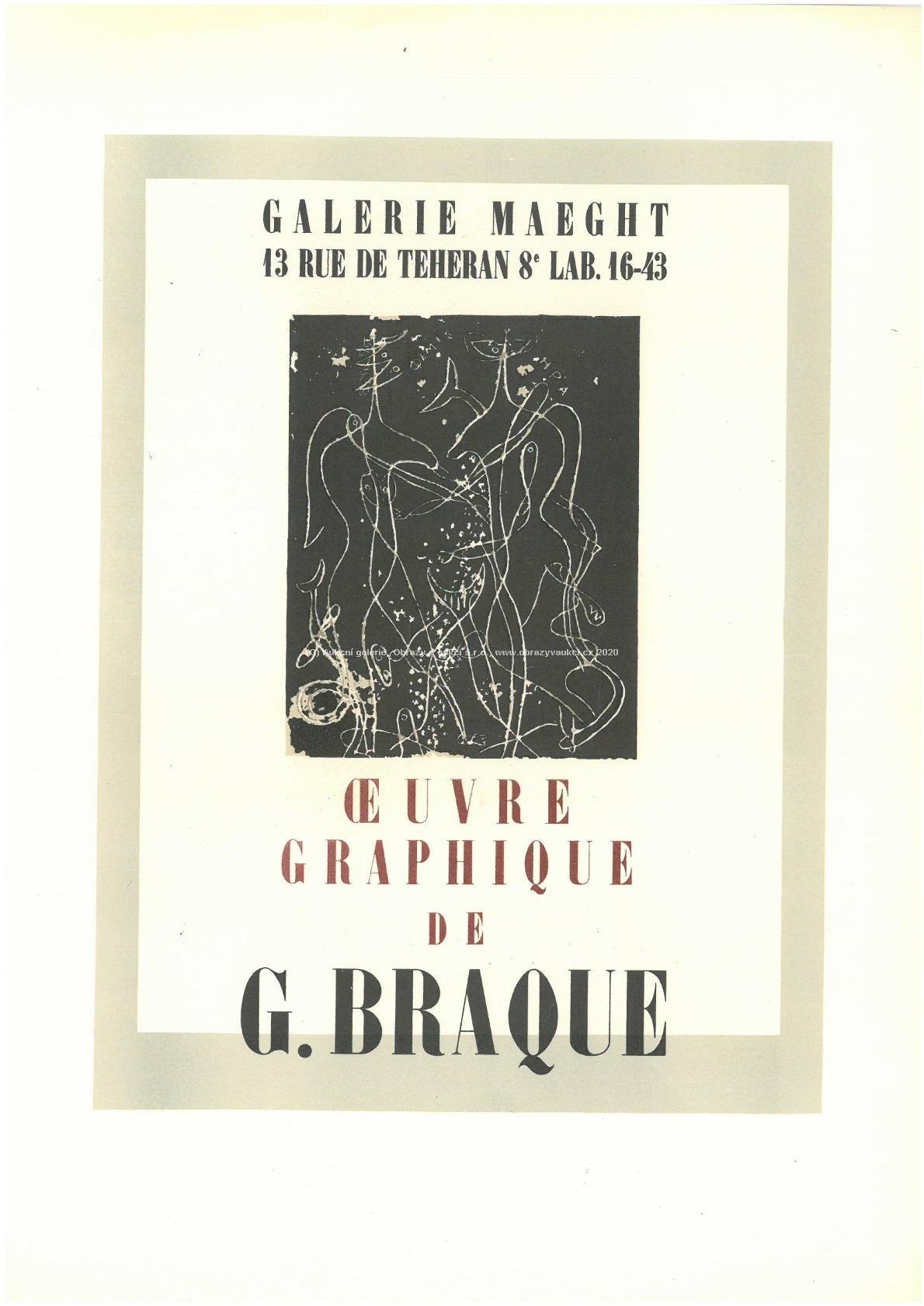 Georges Braque - Plakát - Ceuvre Graphique