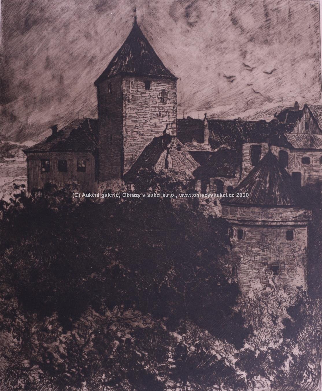 Alexander Jakesch - Pohled na hrad