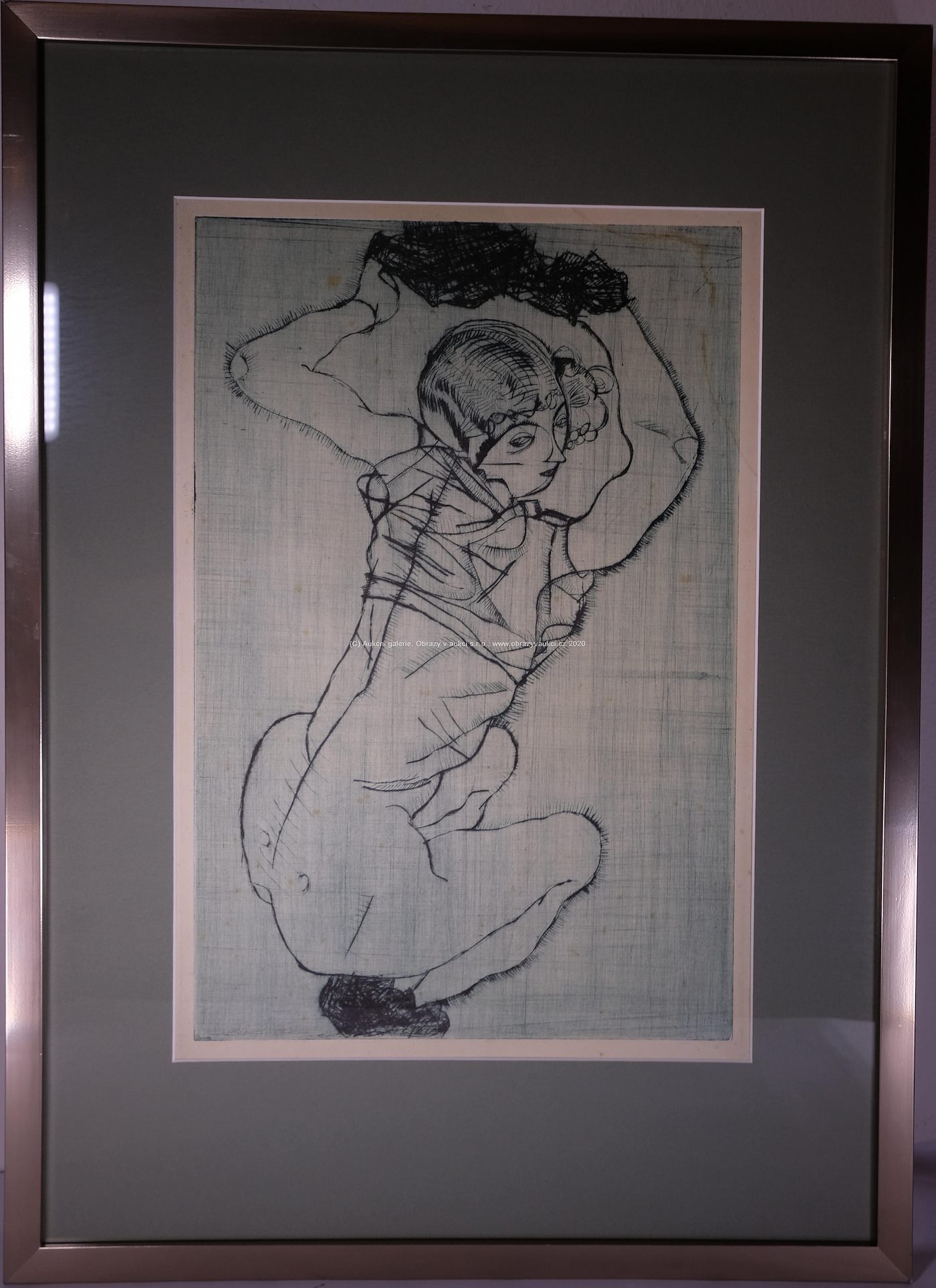 Egon Schiele - Žena v podřepu