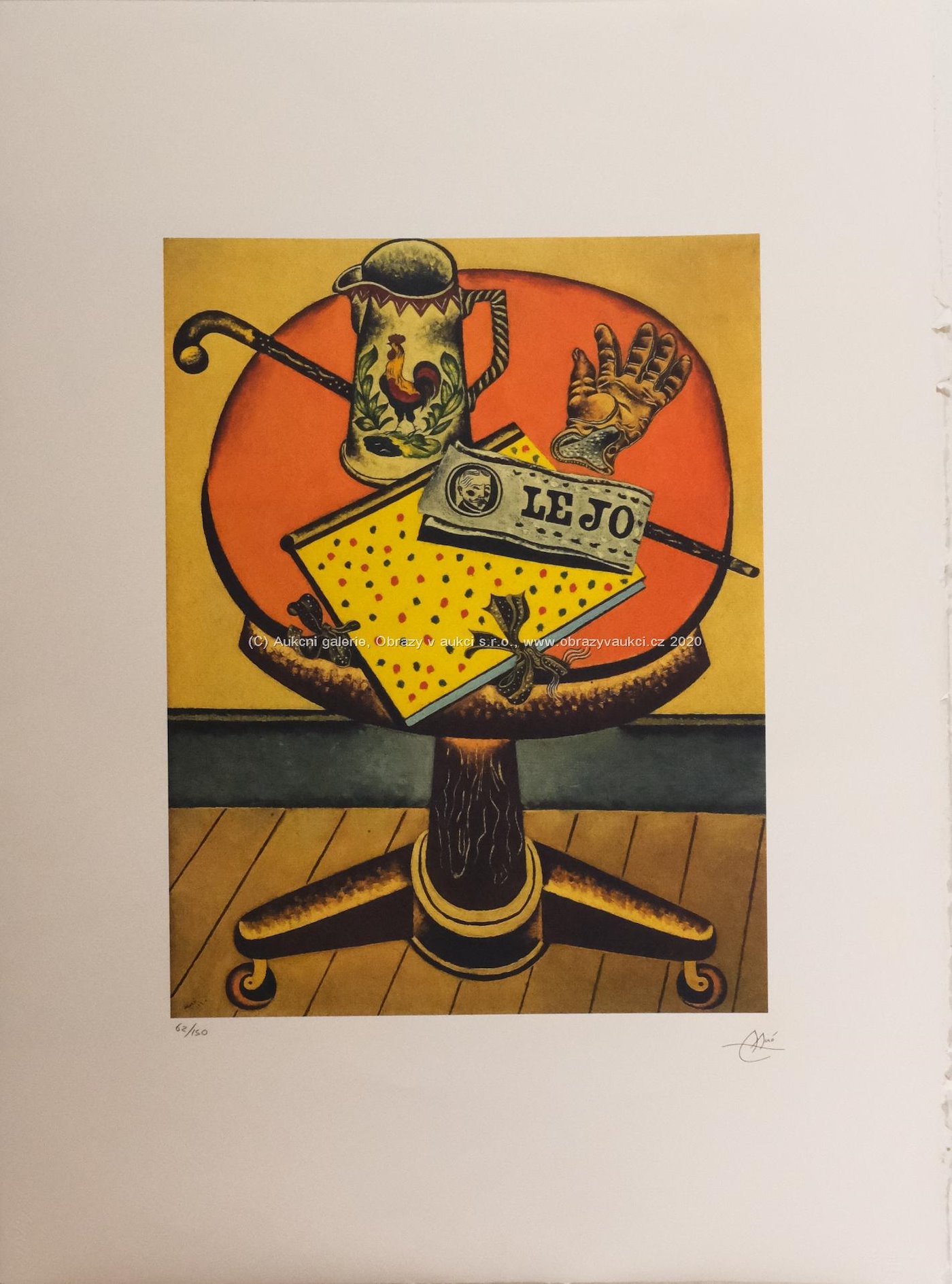 Joan Miró - Glove and Newspaper