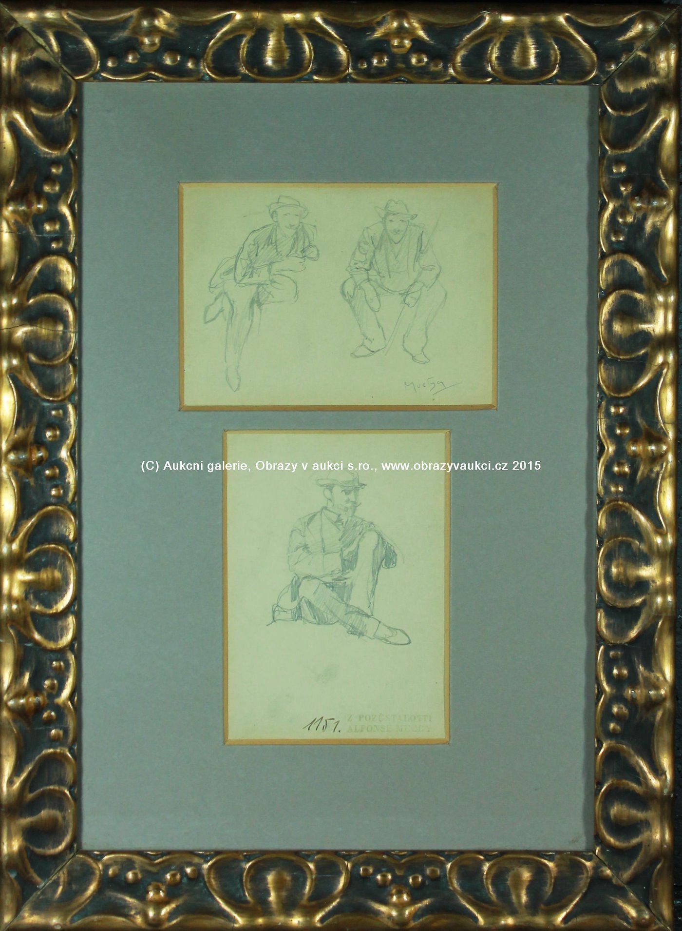Alfons Mucha - Dvě kresby