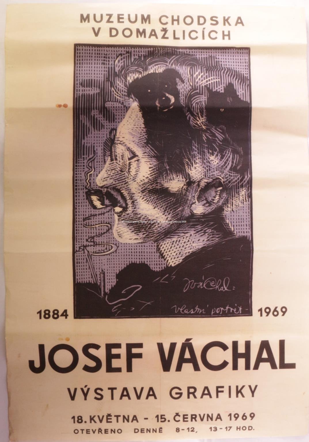 Josef Váchal - Plakát - Vlastní portrét