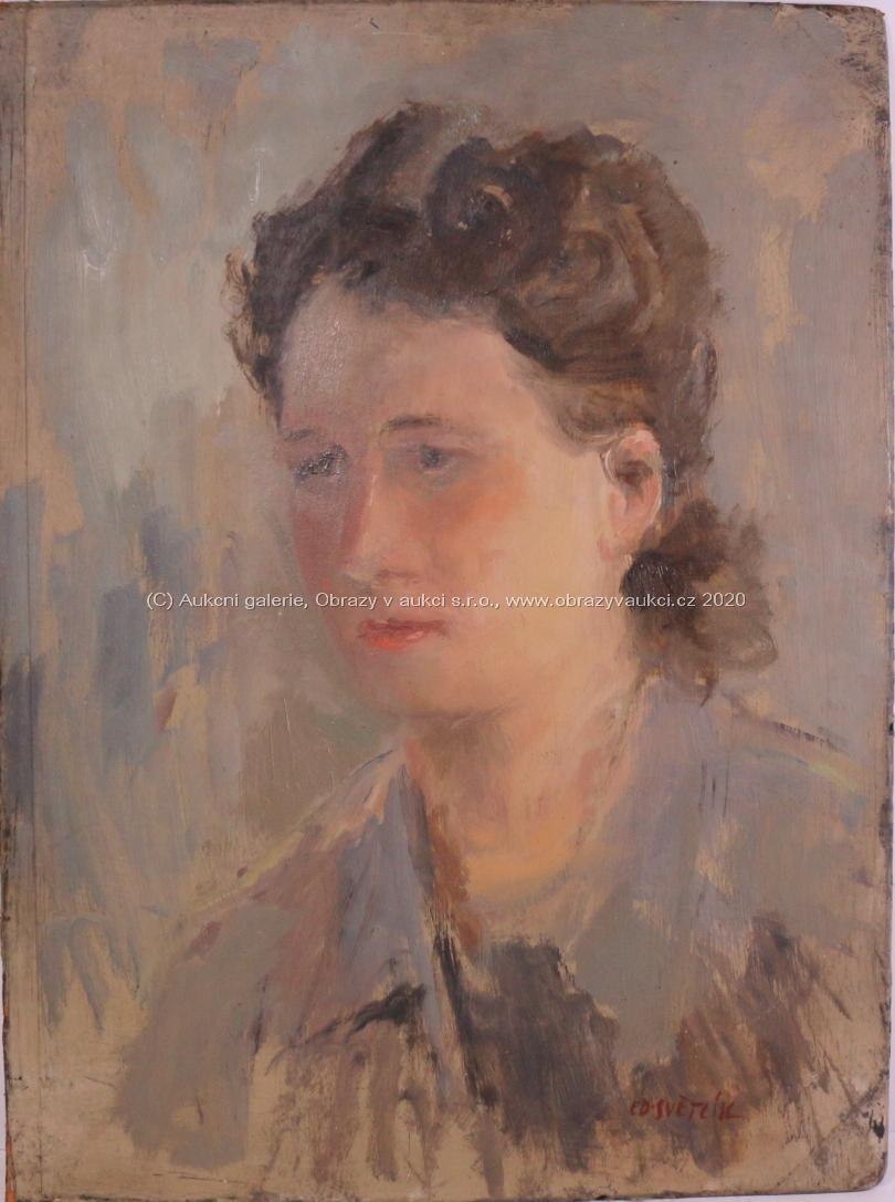 Eduard Světlík - Portrét ženy