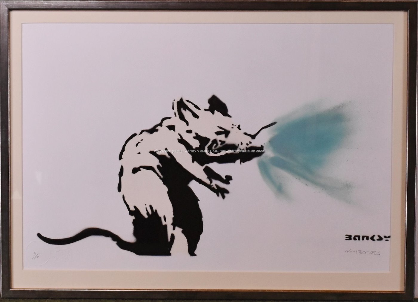 Not Banksy - Banksy - Sneezing rat