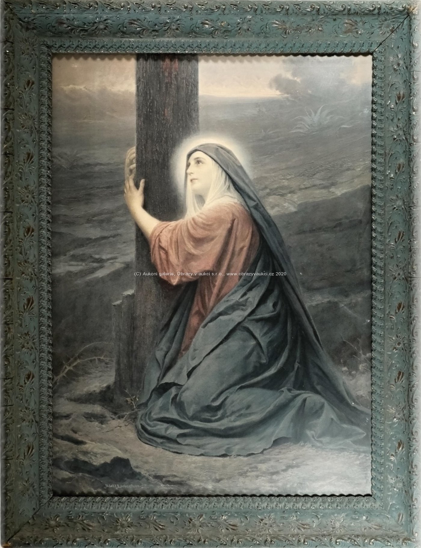 Adolf Liebscher - Máří Magdalena u kříže
