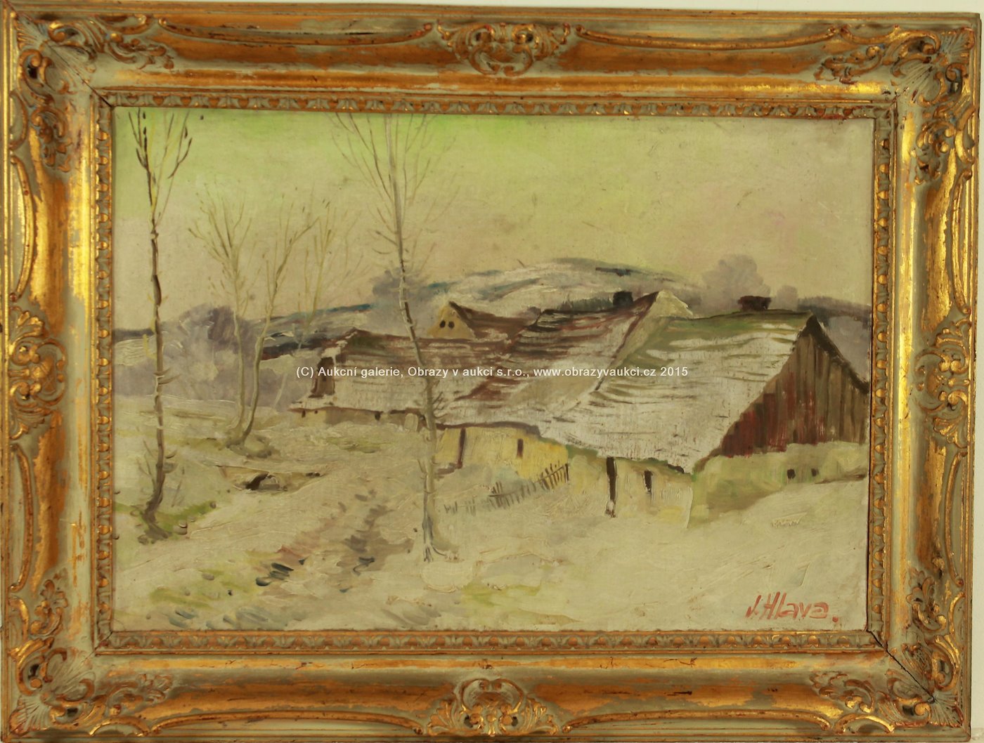 Jan Hlava - Vesnice v zimě
