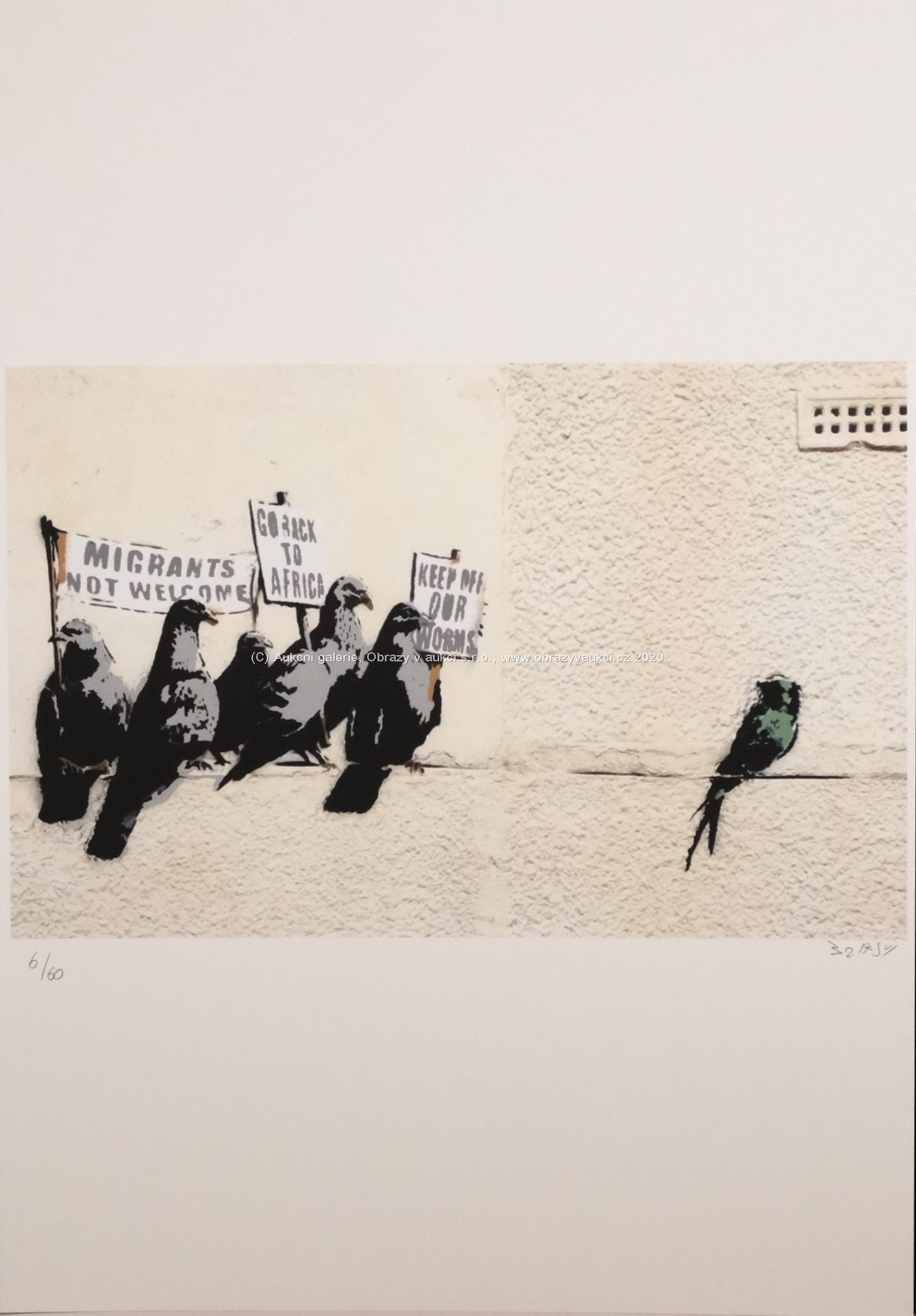 Banksy - Migrants not welcome
