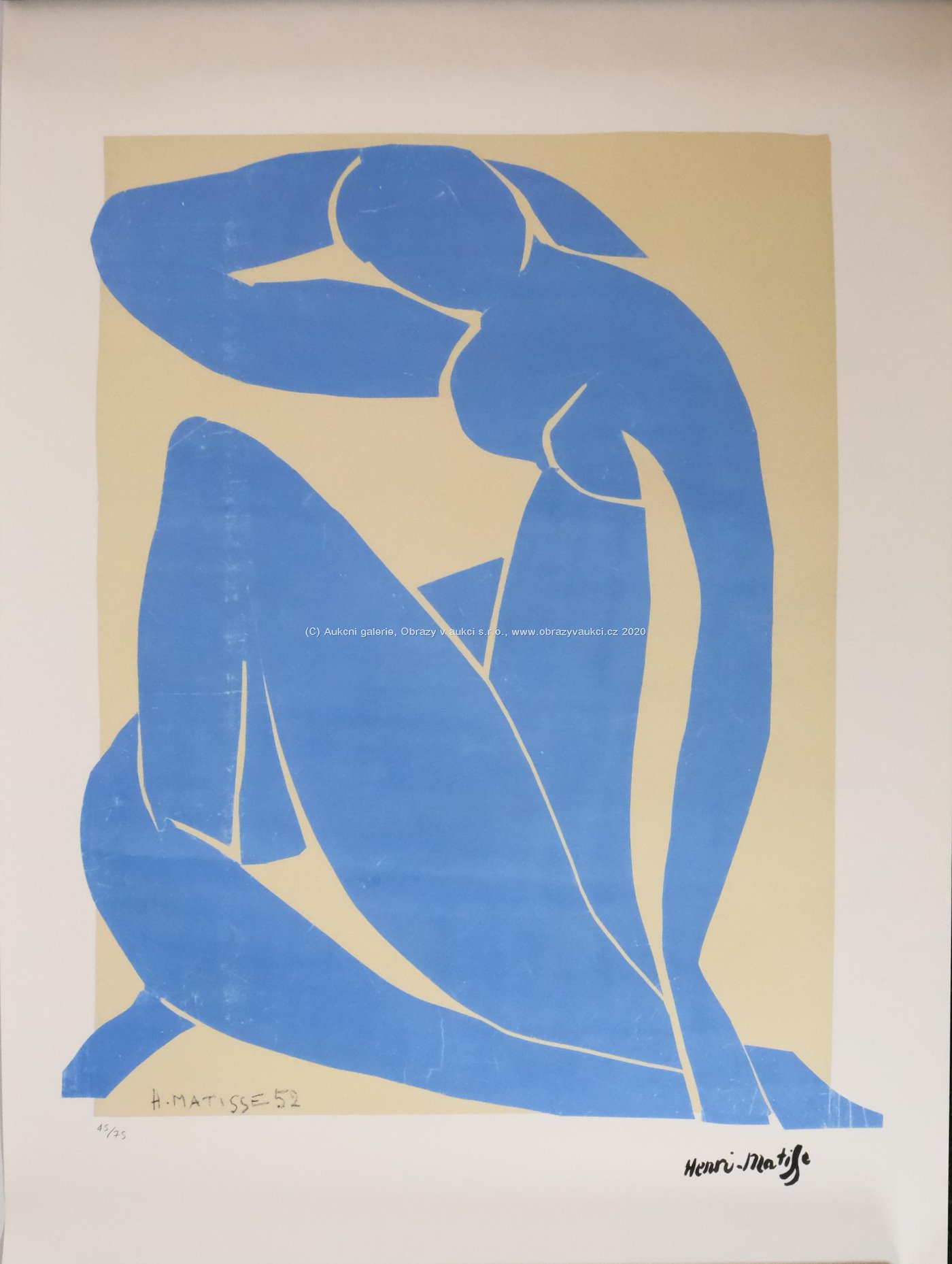 Henri Matisse - Modrý akt