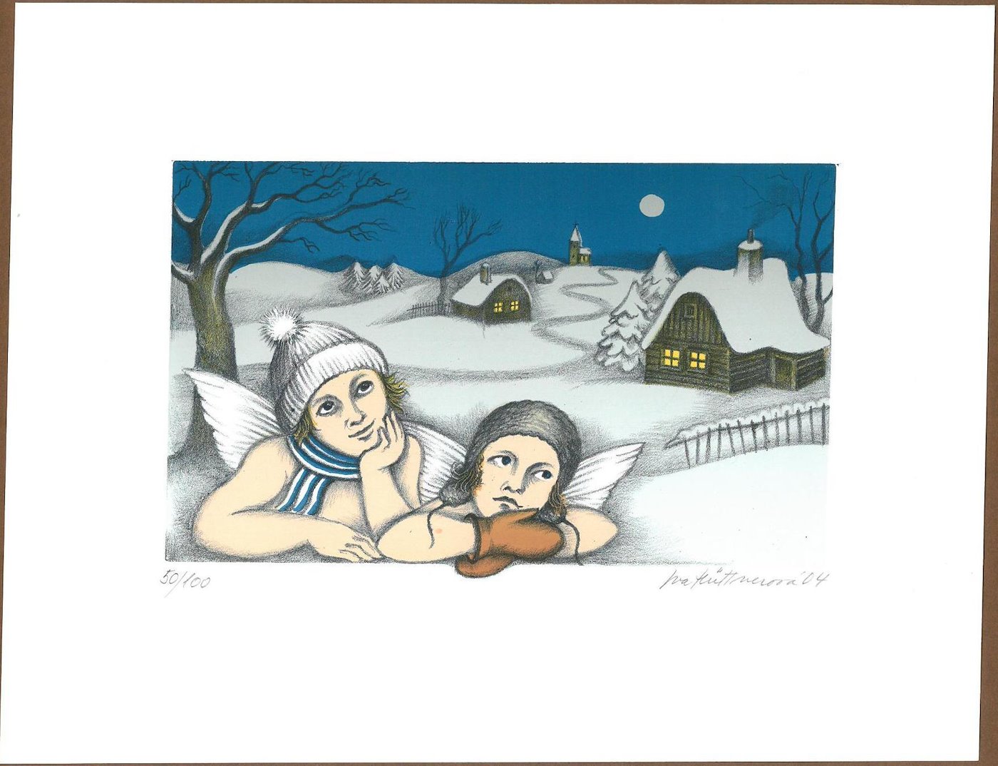 Iva Hüttnerová - Dva andílci v zimě