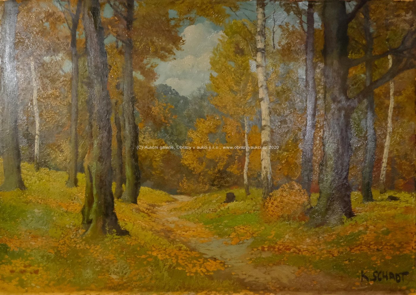 Karel Schadt - Cesta podzimním lesem