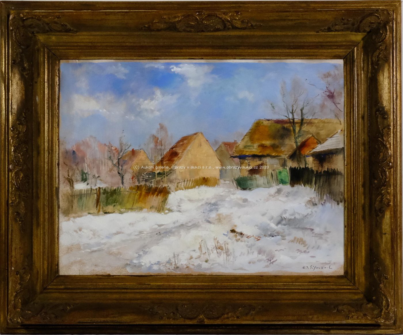 Karel Jan Sigmund - Vesnice pod sněhem